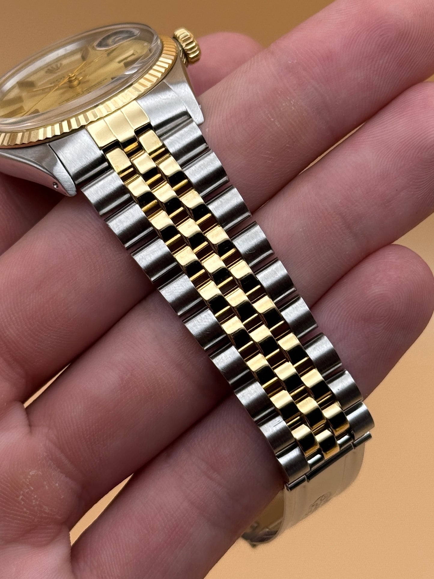 Rolex DateJust 16013 6.3M Serial Champange Dial Watch Only