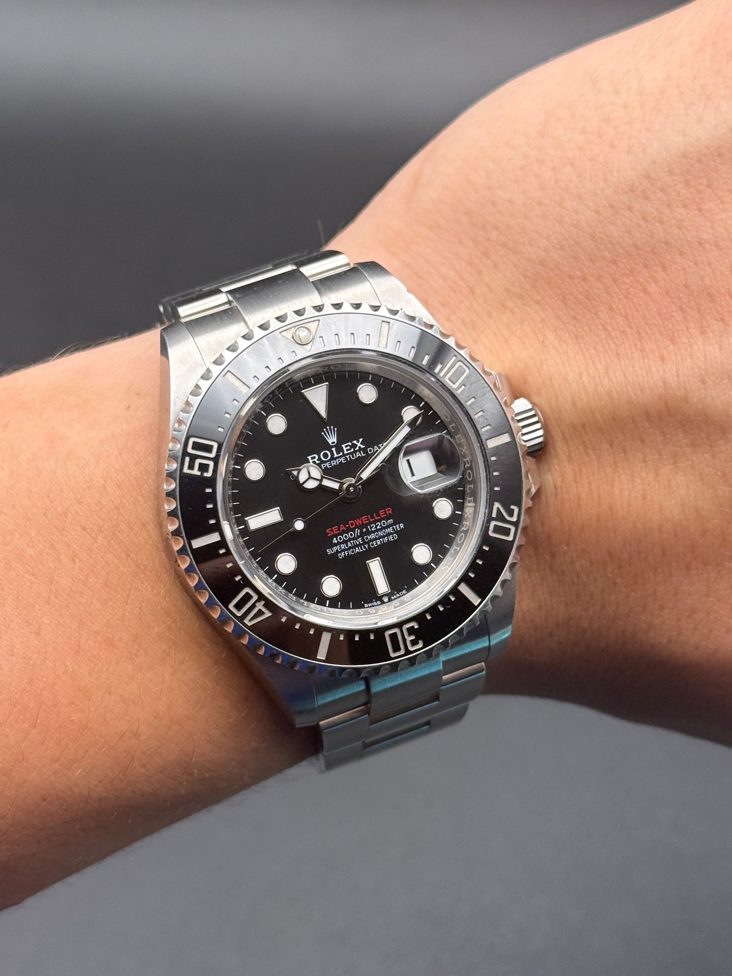 2022 Rolex Sea-Dweller 43 126600 Red Letter Watch Card White Tag