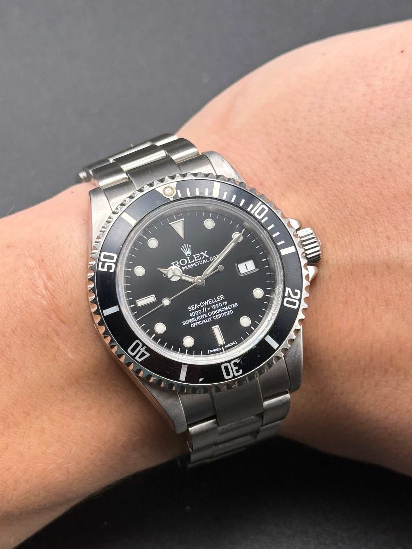 Rolex Sea Dweller 16600T Z Serial Watch and Card