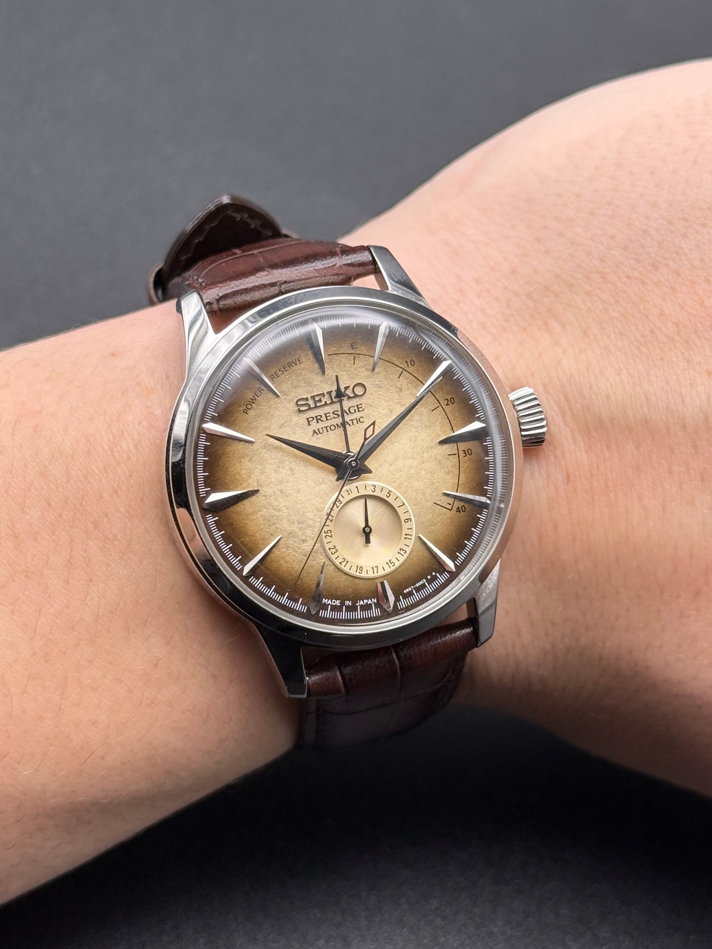 Seiko Presage Irish Coffee SSA401J1 Box and Card