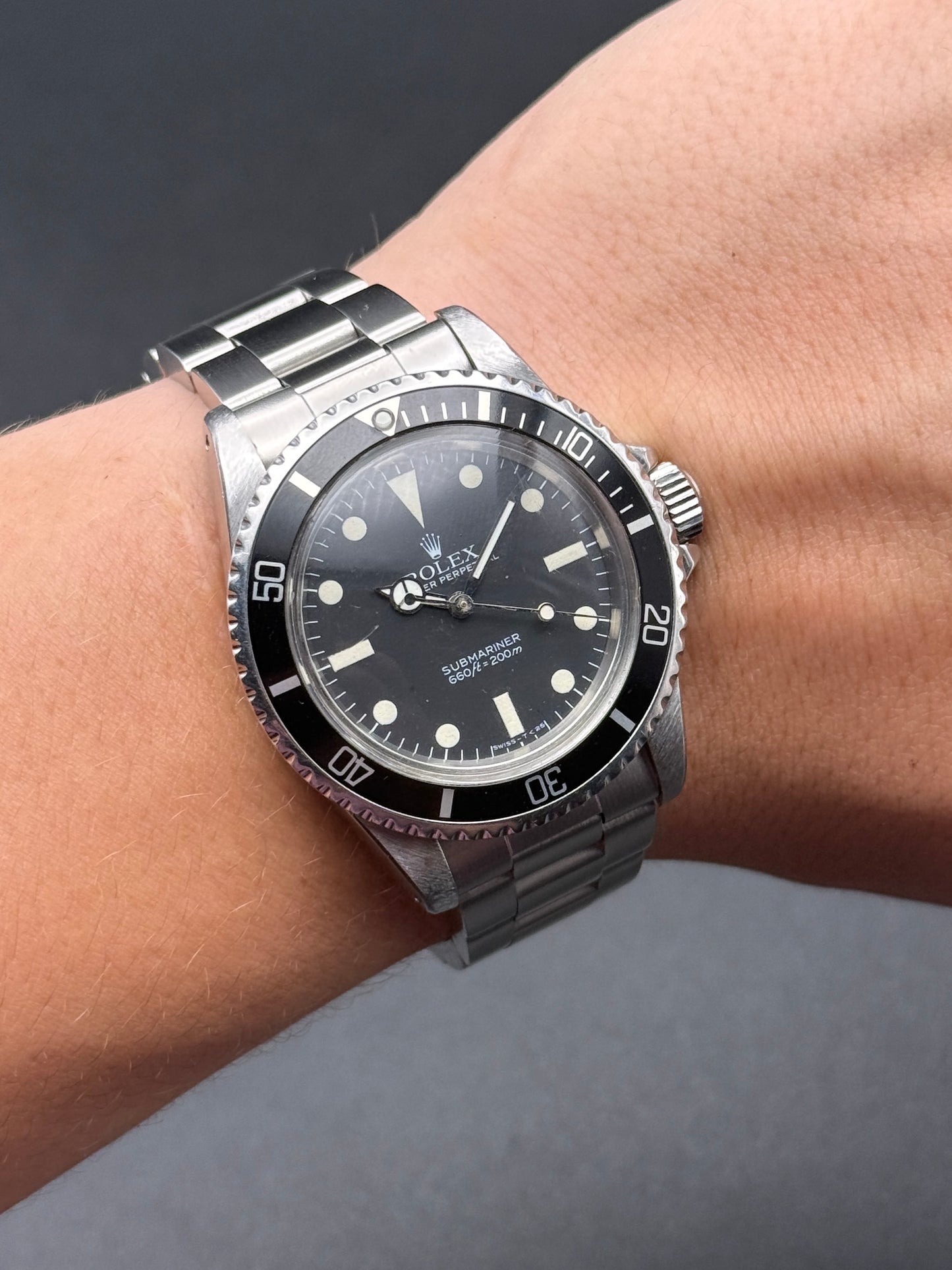 Rolex Submariner No Date 5513 8.2M Serial Watch Only