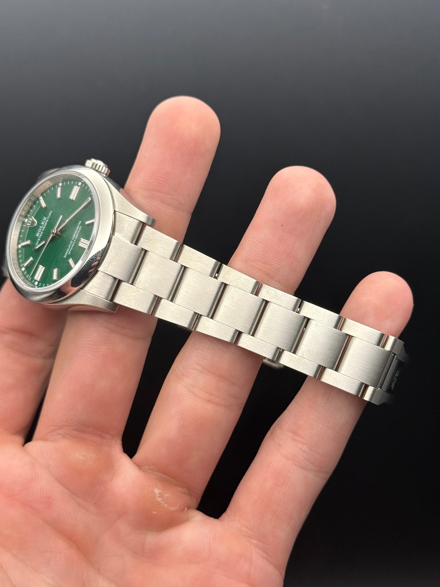 Rolex Oyster Perpetual 36mm Green Dial 2024 Box and Card
