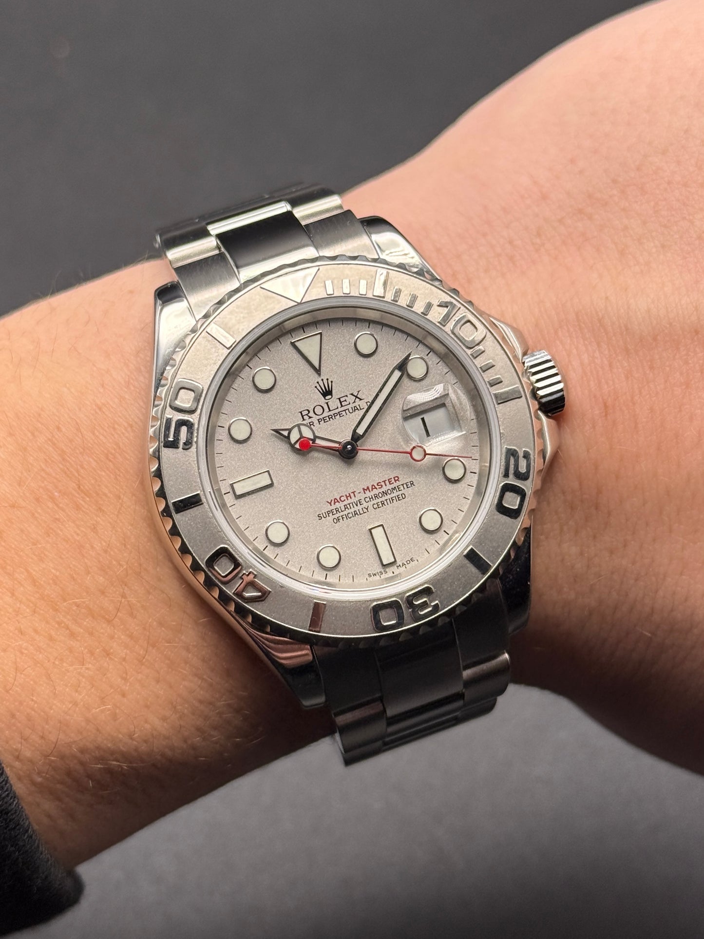 Rolex Yacht-Master 16622 Platimun F Serial Papers