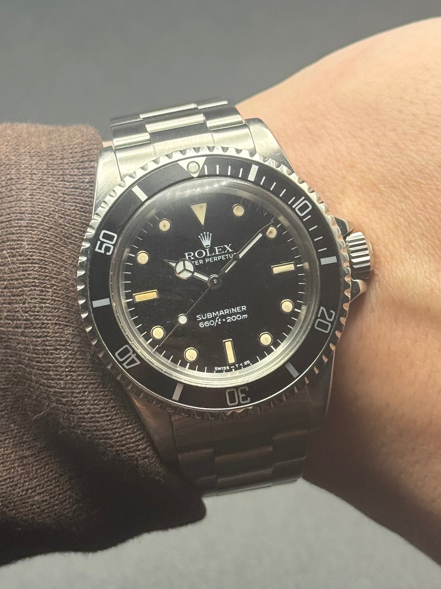 Rolex Submariner No Date 5513 L Serial Watch Only