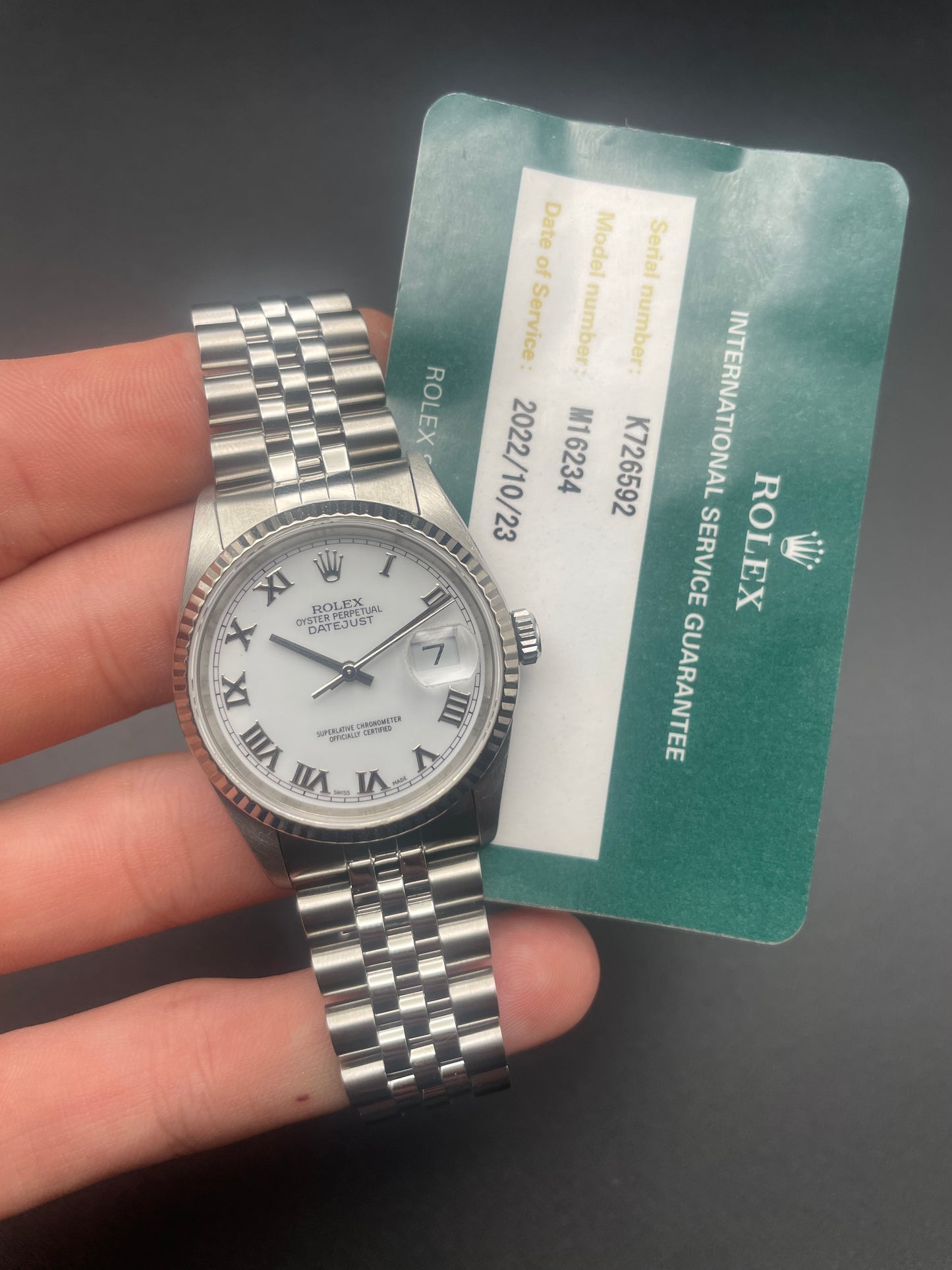 Rolex DateJust 16234 RSC