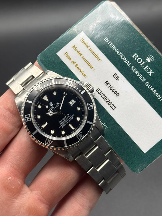 Rolex Sea Dweller 16600 E Serial Watch and 2023 RSC