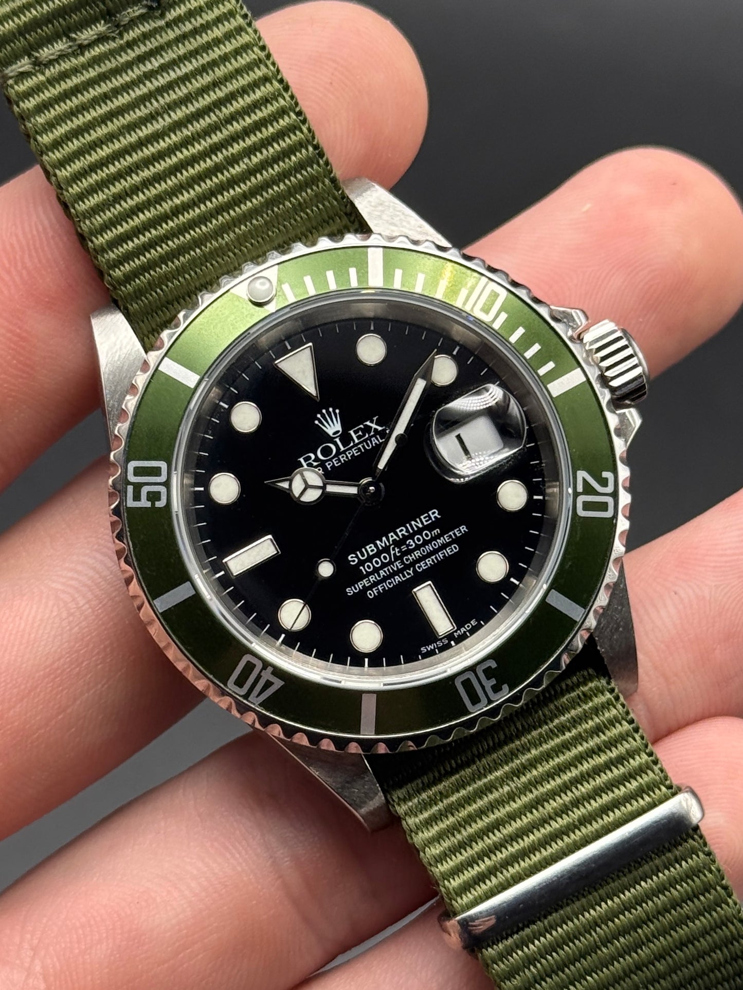 Rolex Submariner Date 16610LV "Kermit" F Serial Watch Only