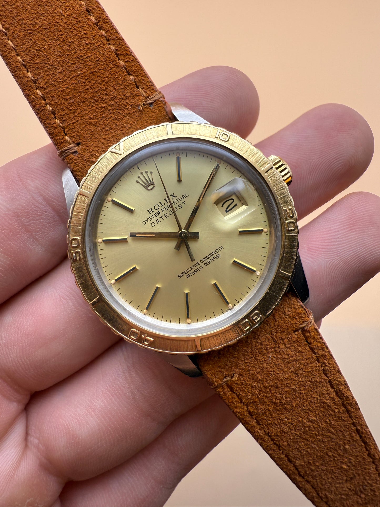 Rolex DateJust Turno-Graph 16253 6.3M Serial Watch Only