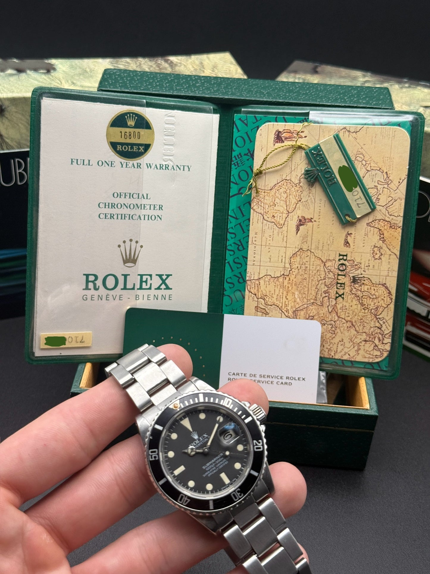Rolex Submariner Date 16800 Matte Dial 1982 Full Set
