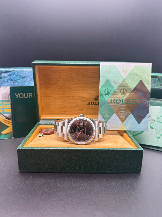 Rolex DateJust 16234 Black Dial Oyster Box and Papers