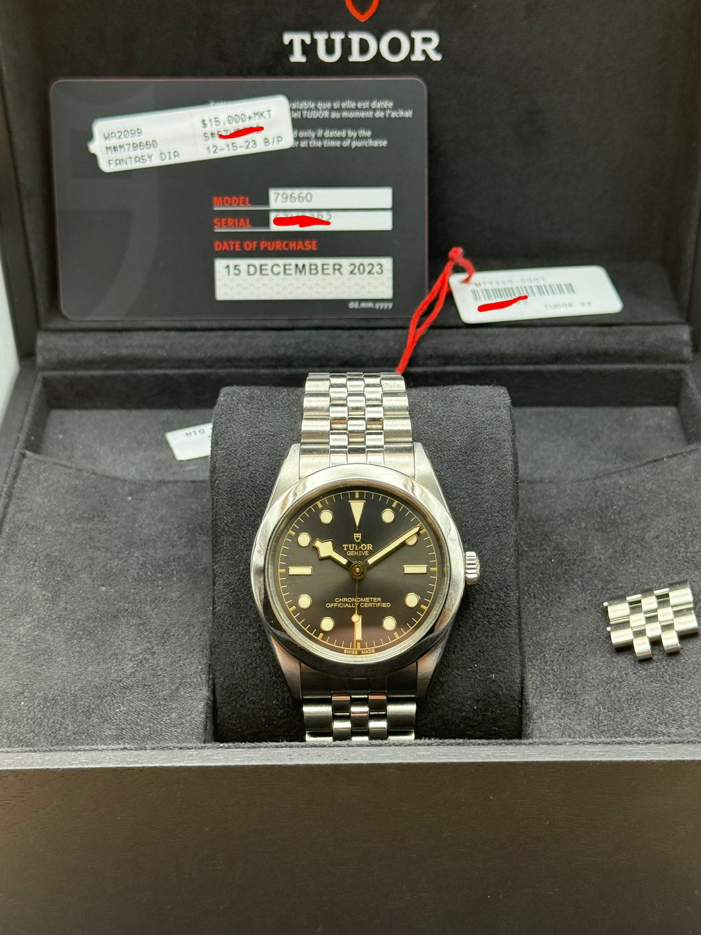 2023 Tudor Black Bay 31 79660 Box and Papers