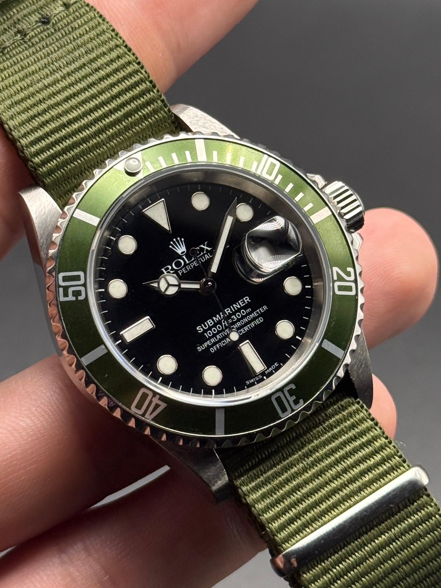 Rolex Submariner Date 16610LV "Kermit" F Serial Watch Only