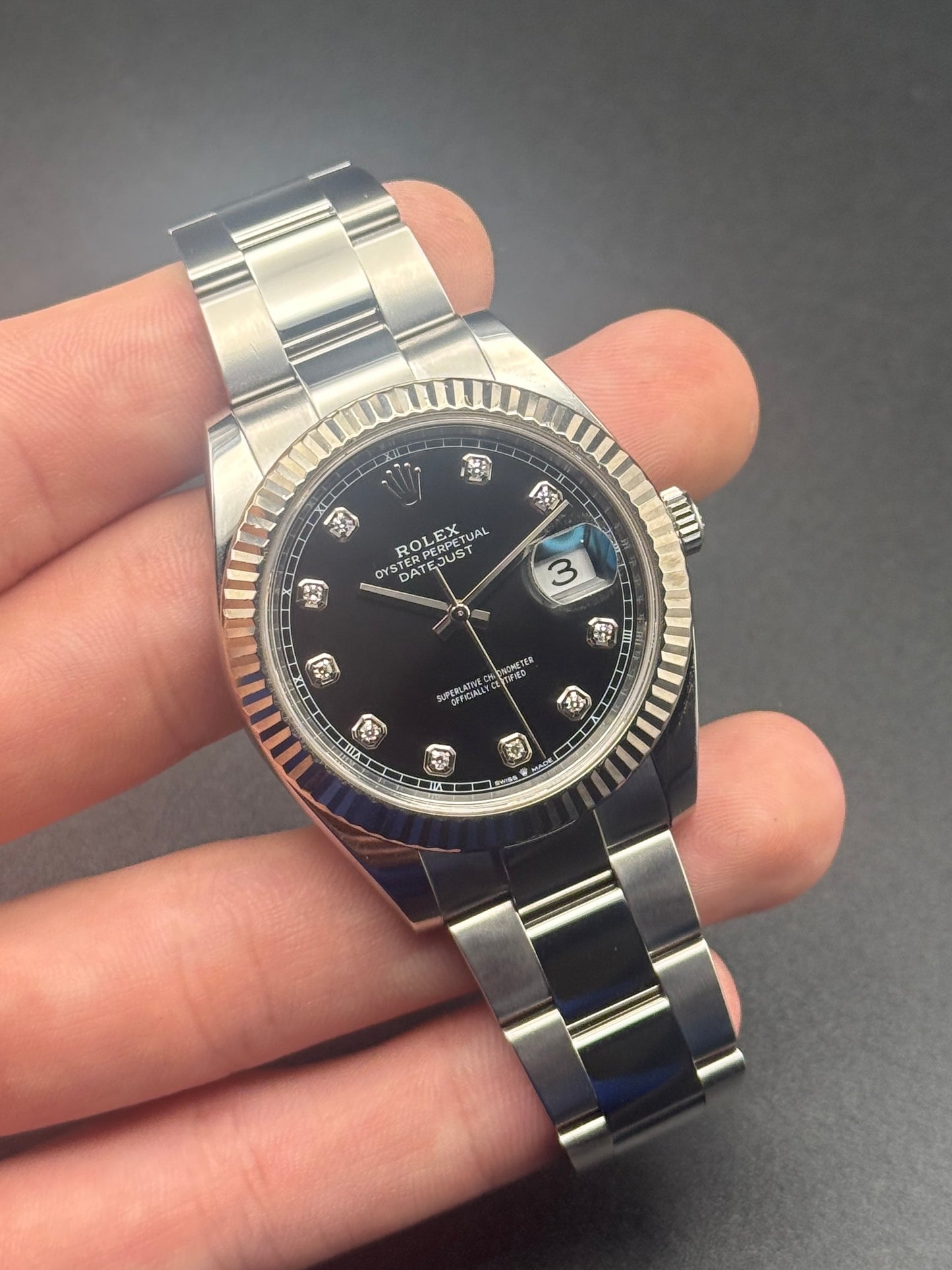 2020 Rolex DateJust 126334 Watch Card White Tag