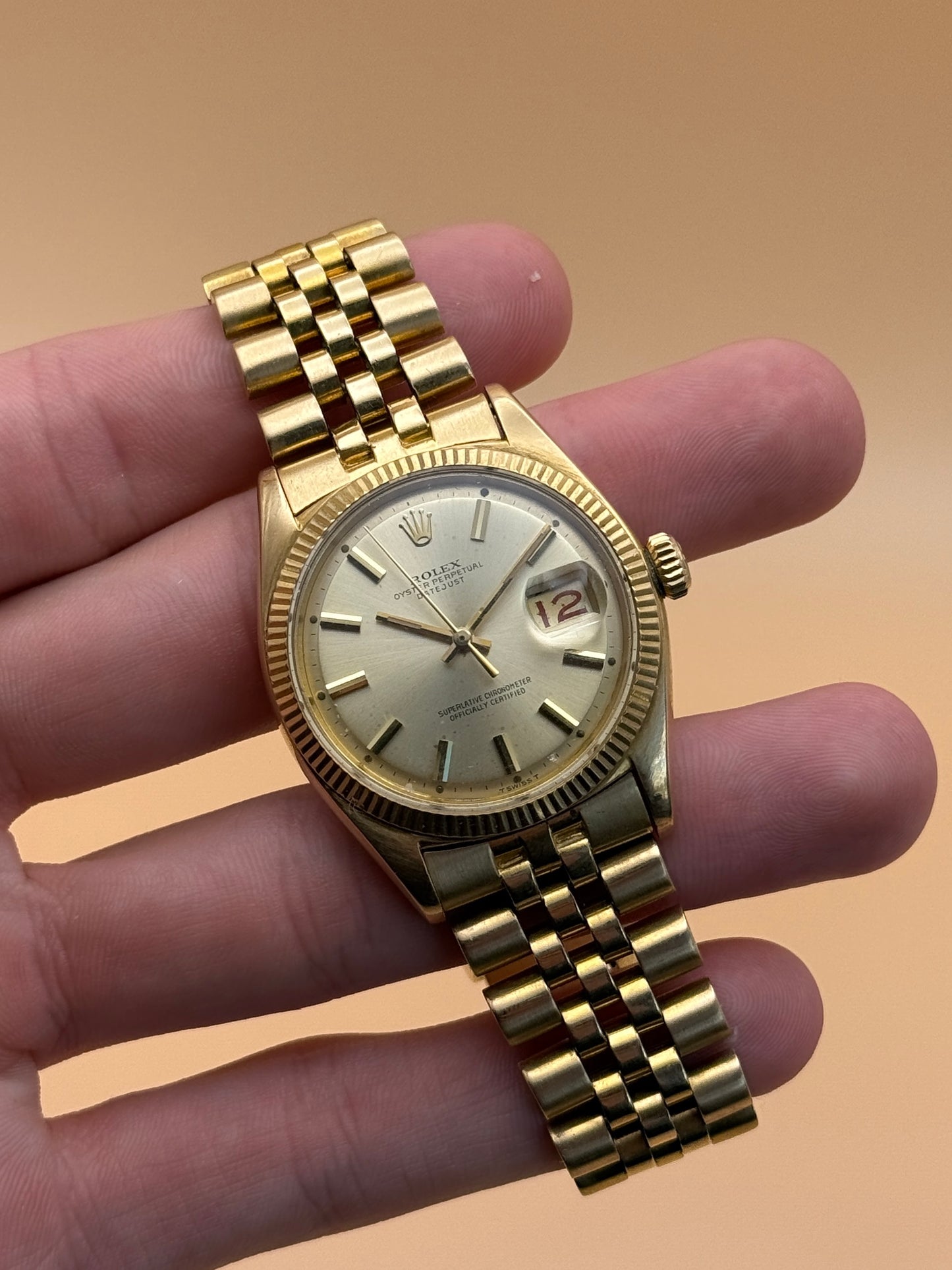 Rolex DateJust 6605 18kt 460K Serial Collectors Set
