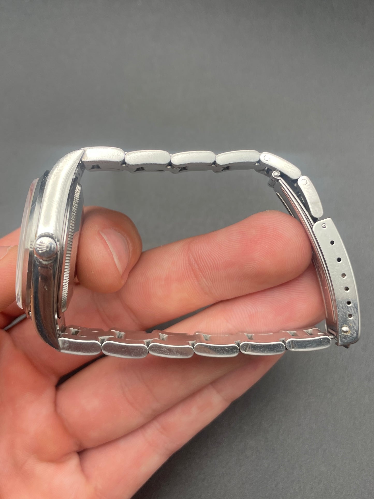 Rolex AirKing 14000 Silver Stick