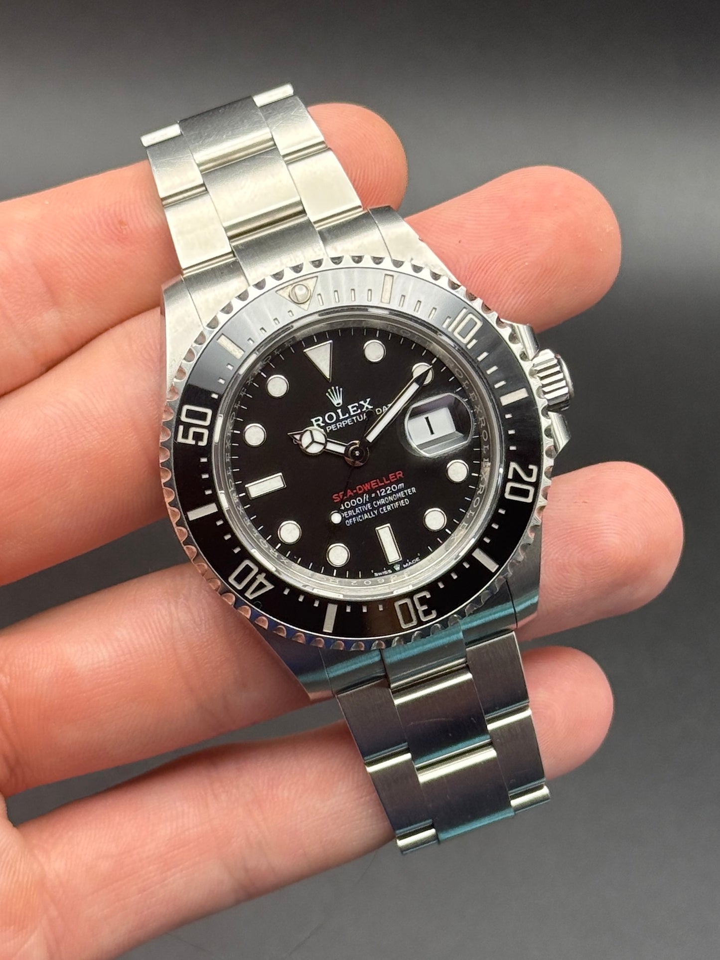 2022 Rolex Sea-Dweller 43 126600 Red Letter Watch Card White Tag