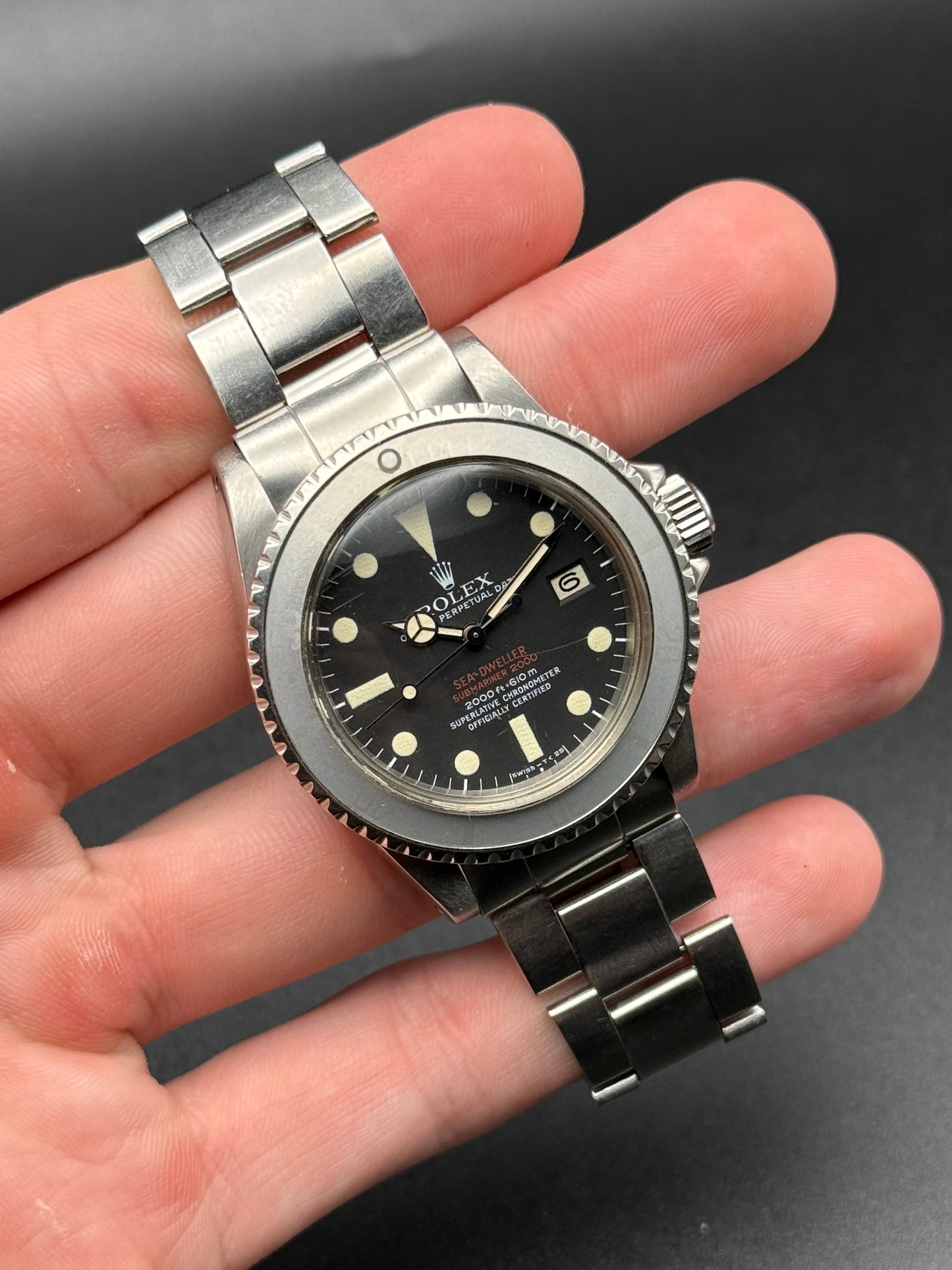 Rolex Double Red Sea Dweller Mk3 3.5M Serial Box and Papers