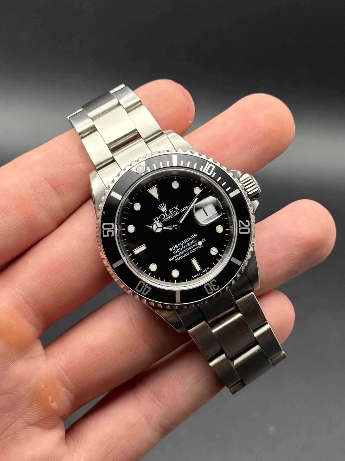 Rolex Submariner Date 16610 P Serial Box and Papers Set