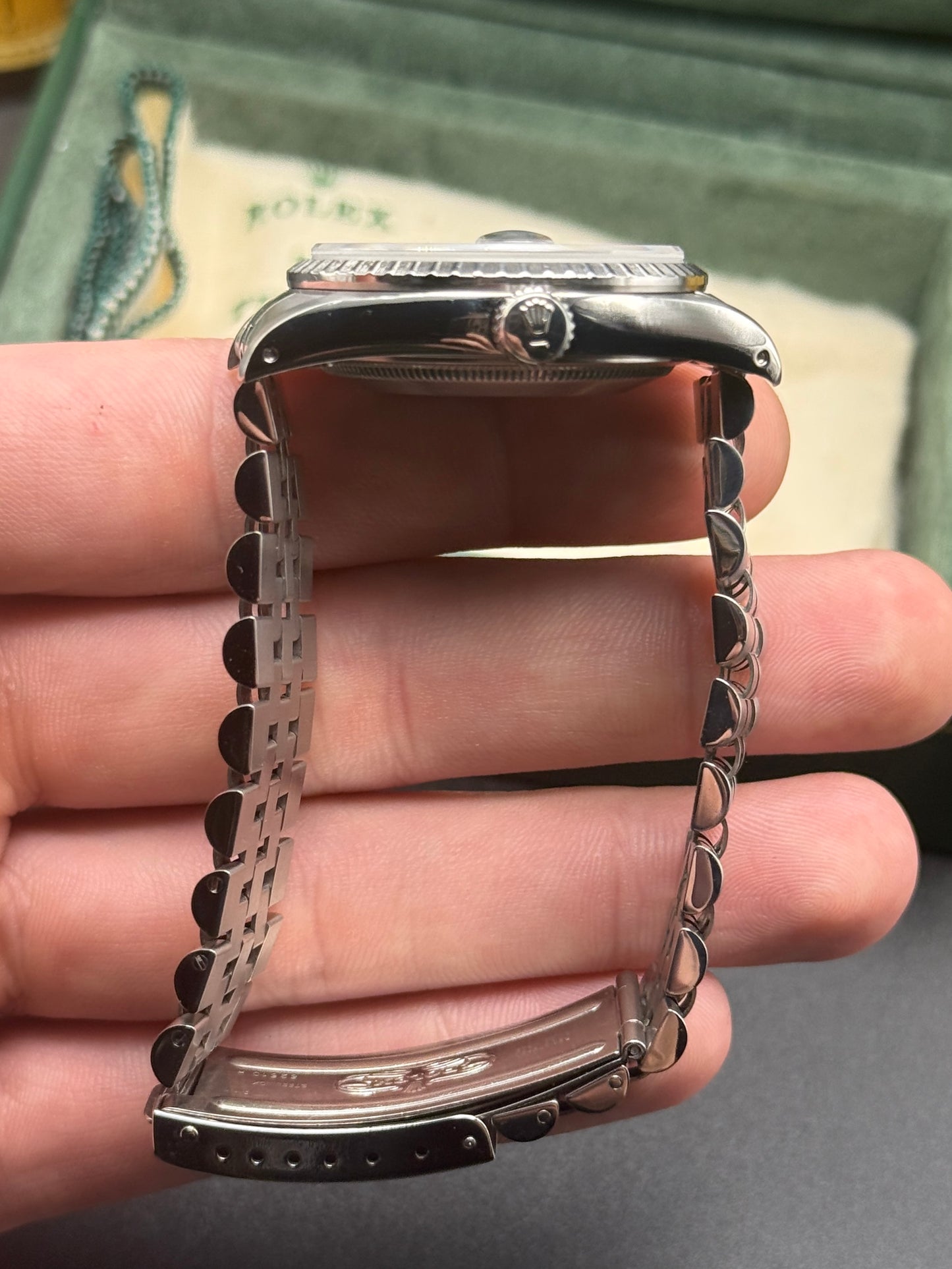 Rolex DateJust 16220 X Serial Grey Tapestry Box and Papers