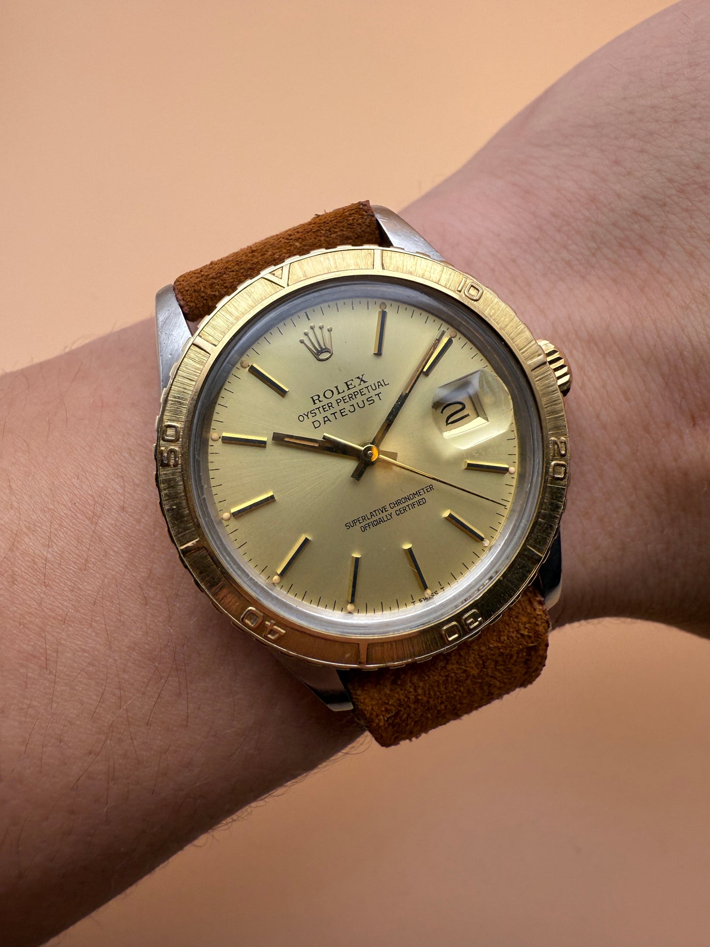 Rolex DateJust Turno-Graph 16253 6.3M Serial Watch Only