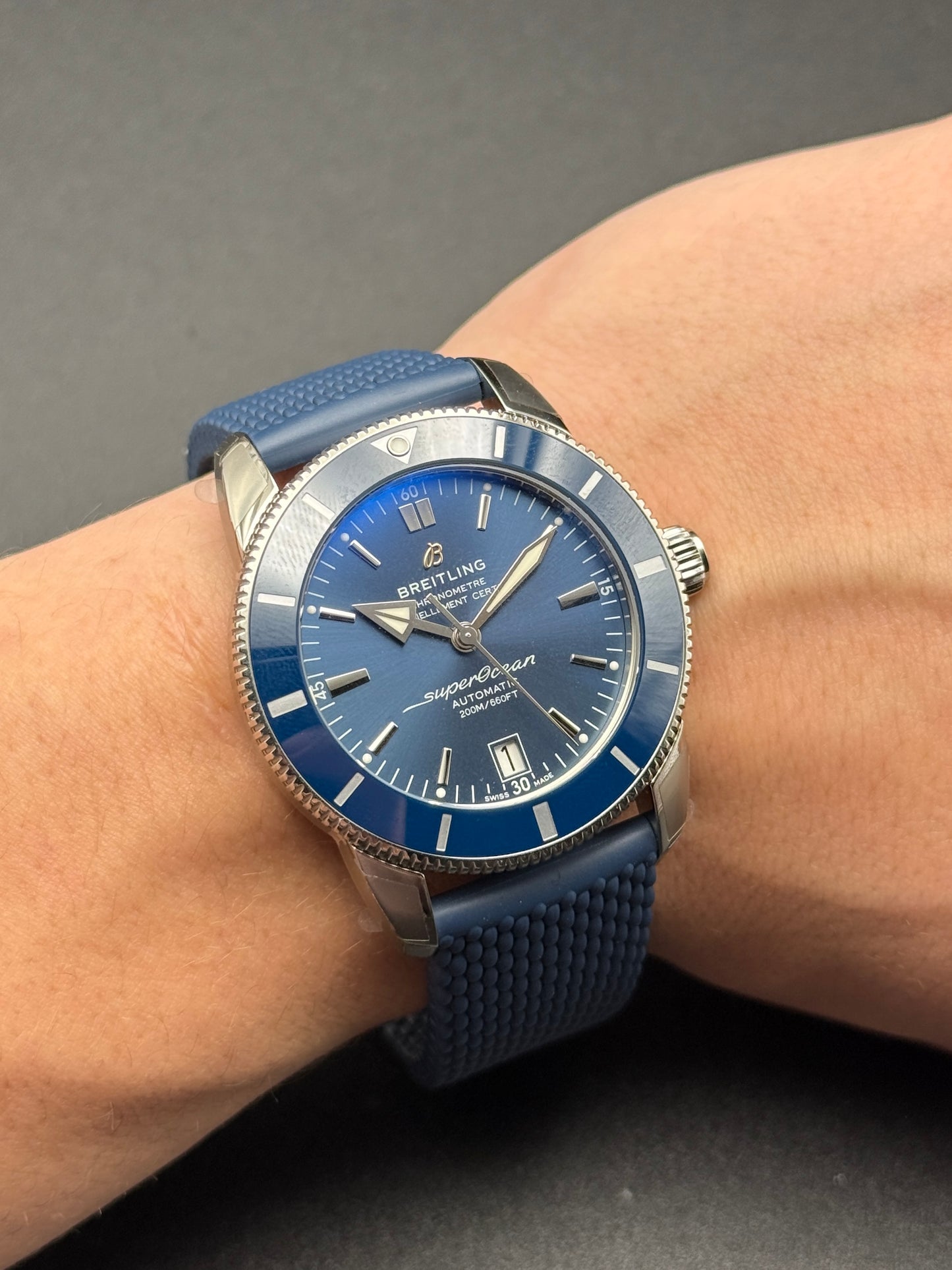 Breitling Superocean Heritage 42 Blue AB2010 Full Set 2023 BNIB