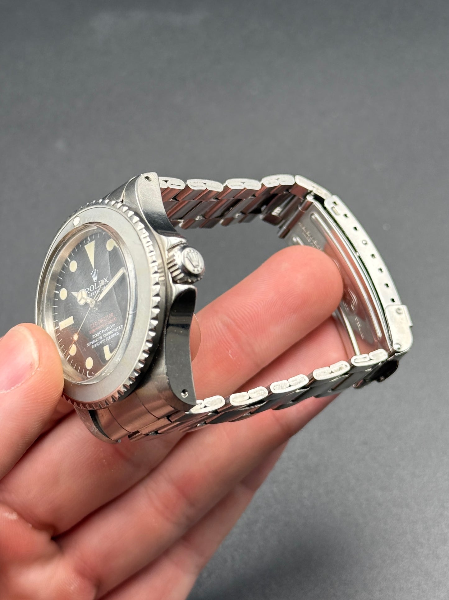 Rolex Double Red Sea Dweller Mk3 3.5M Serial Box and Papers