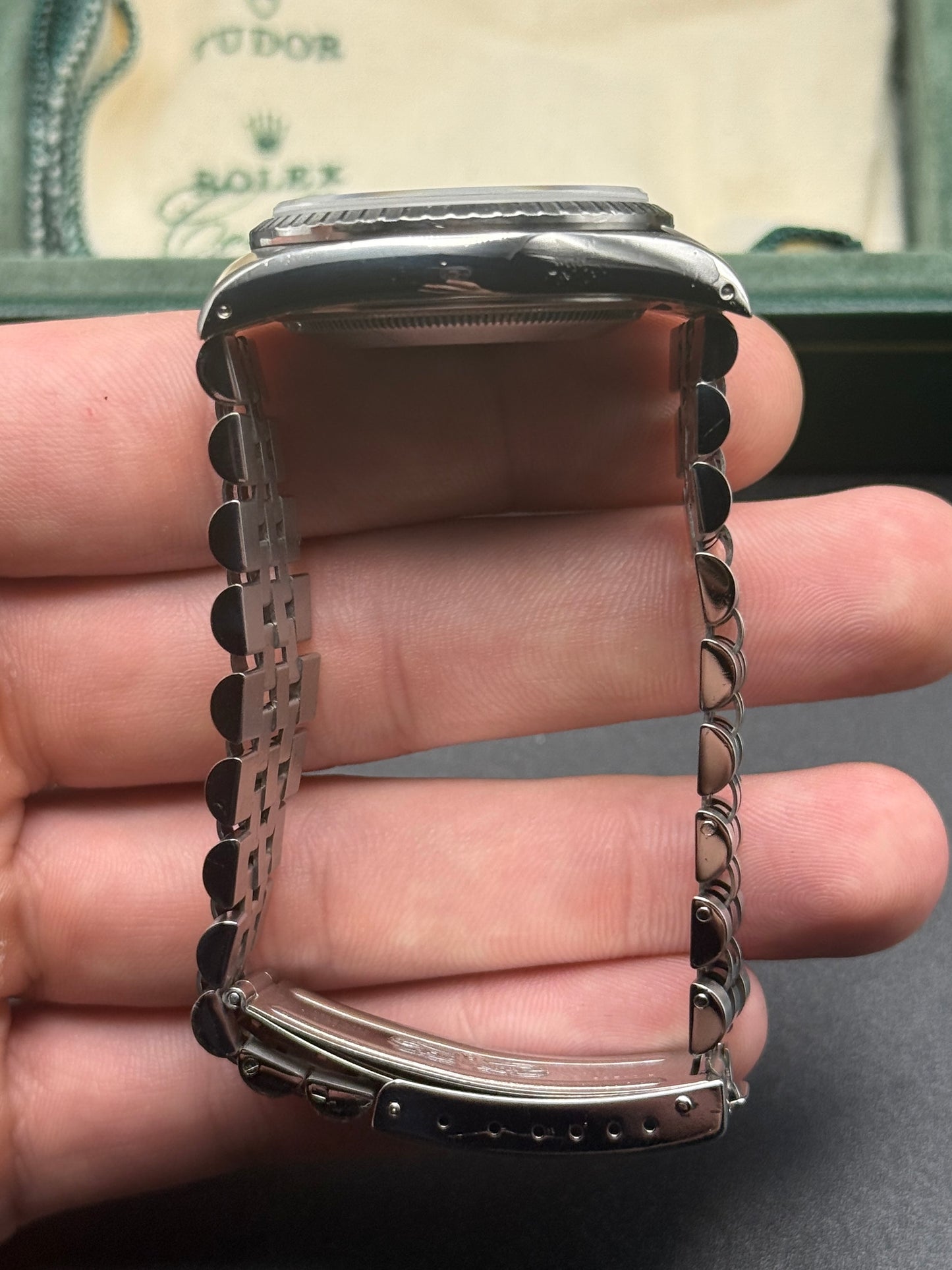 Rolex DateJust 16220 X Serial Grey Tapestry Box and Papers