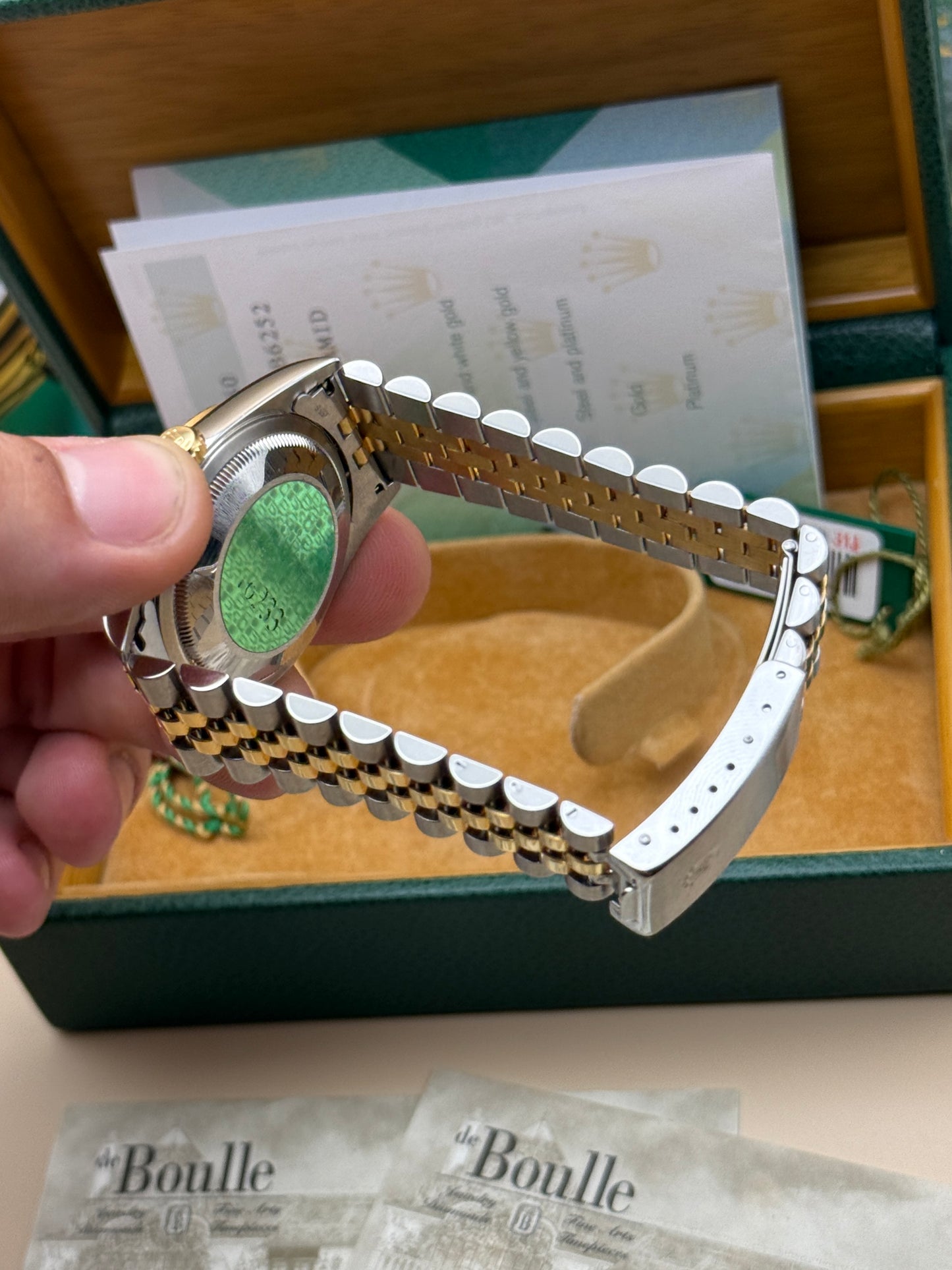 Rolex DateJust 16233 Ivory Pyramid Y Full Set