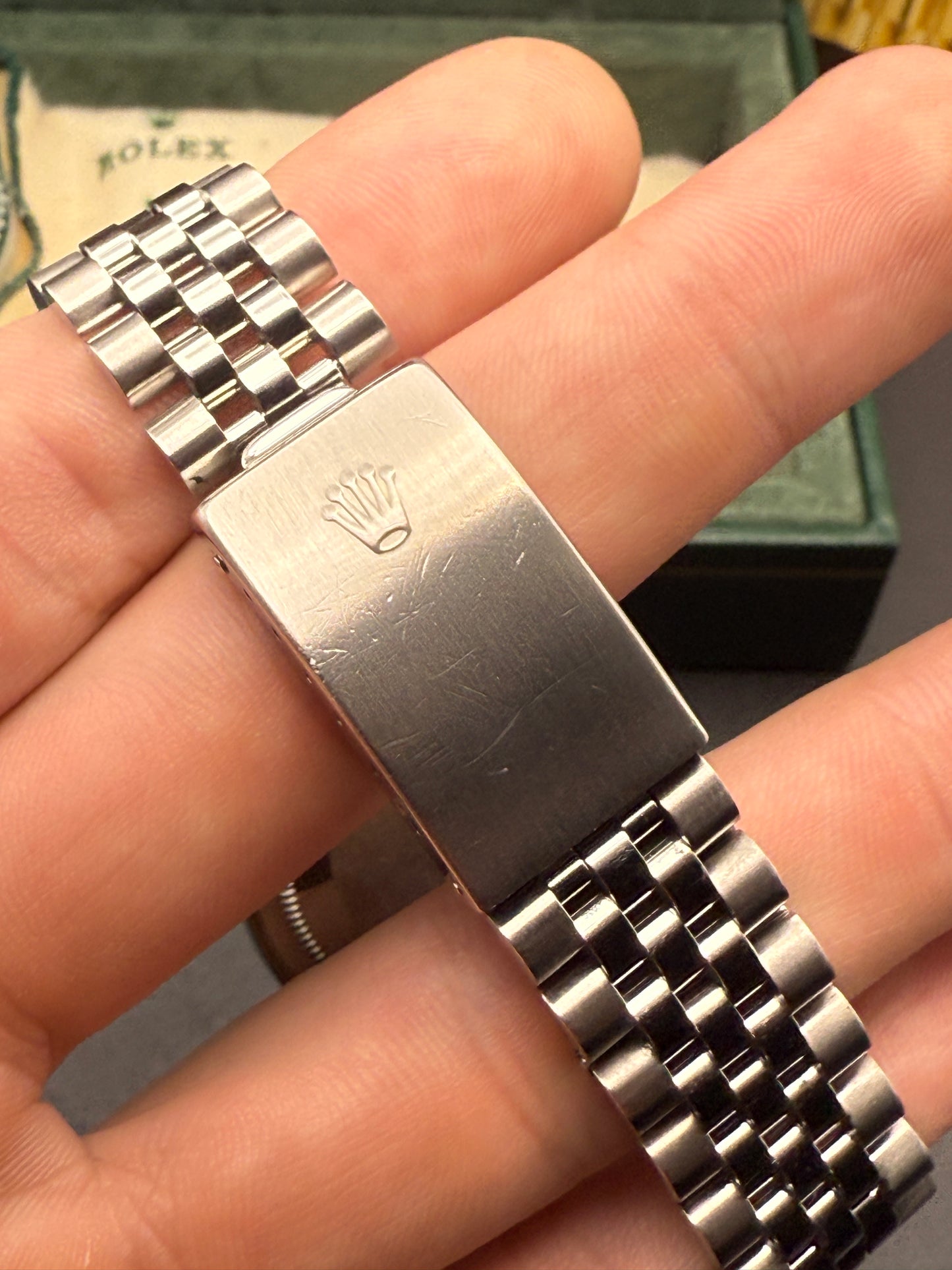 Rolex DateJust 16220 X Serial Grey Tapestry Box and Papers