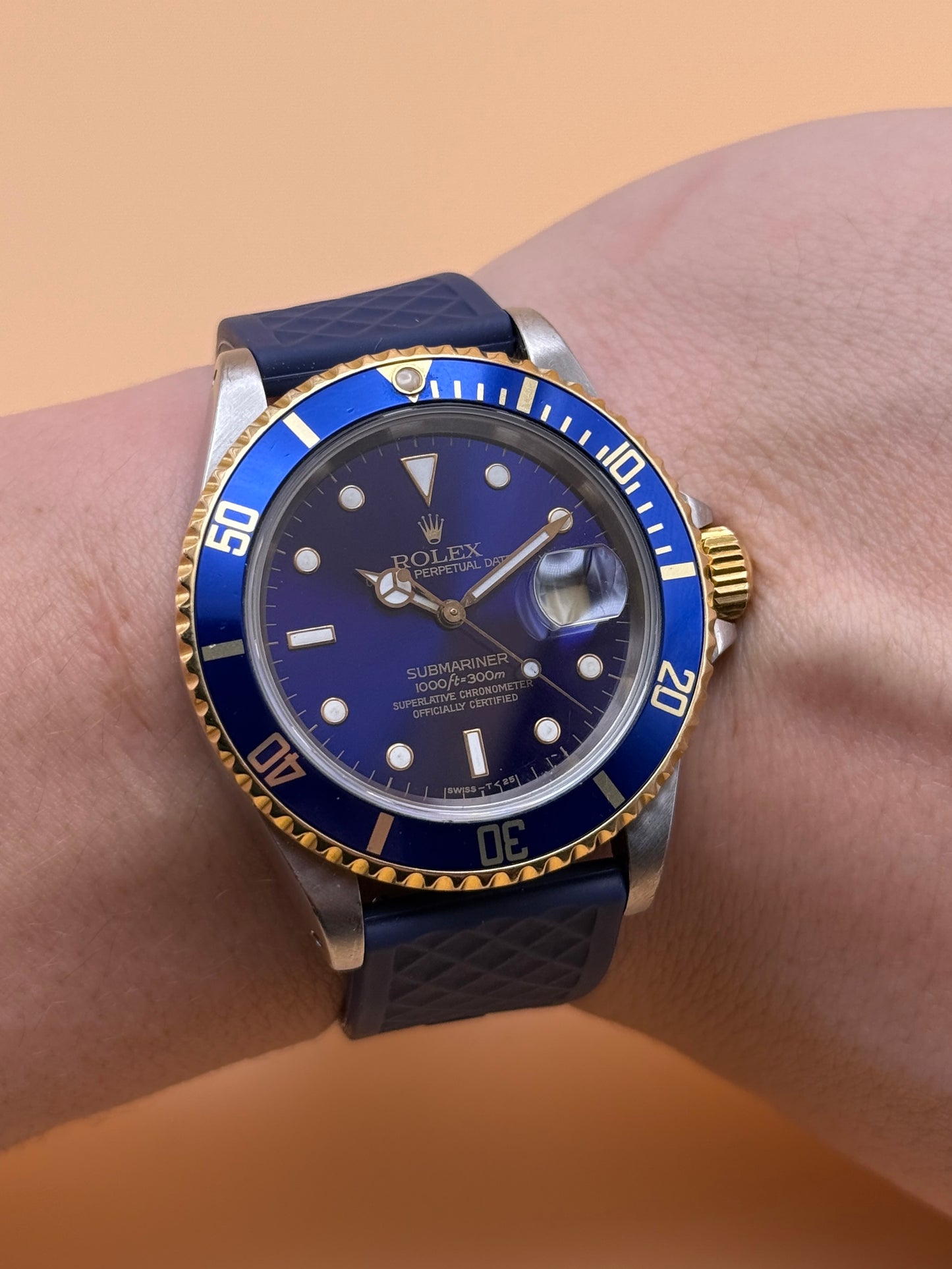 Rolex Submariner Date 16613 Bluesy X Serial Watch Only