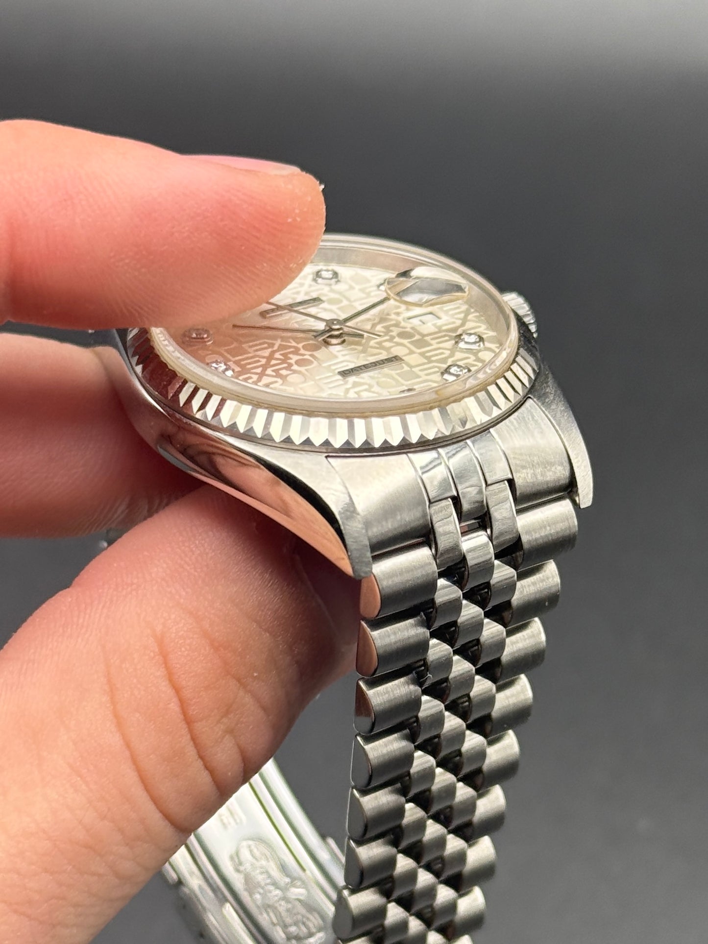 Rolex DateJust 16234 Diamond Dial Y Serial Watch Only