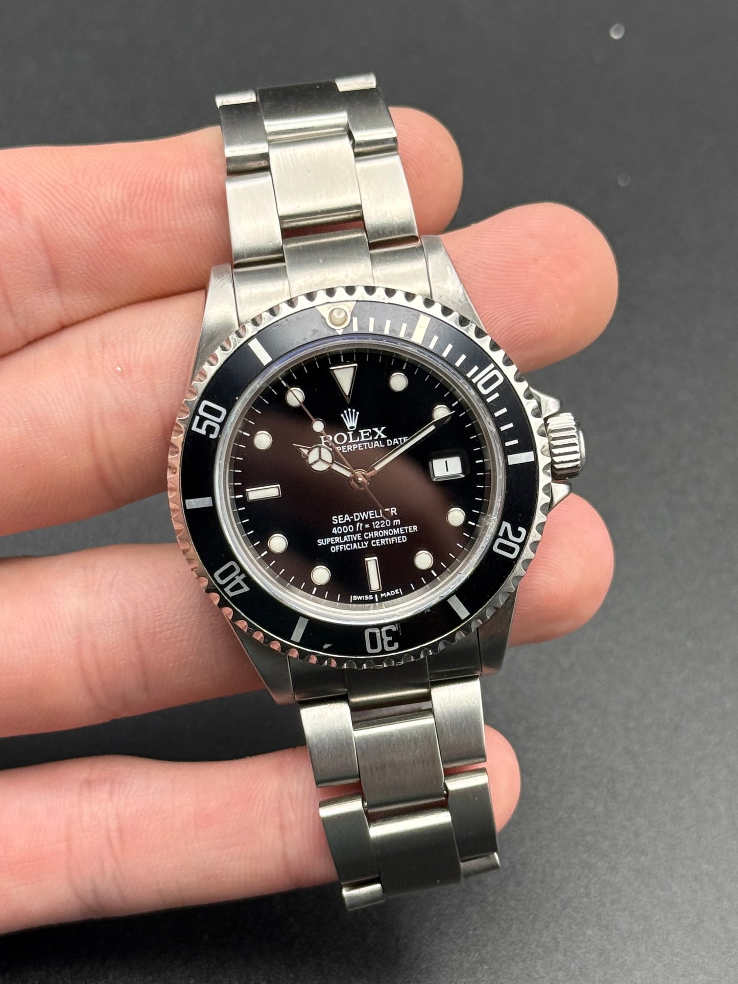 Rolex Sea Dweller 16600T Z Serial Watch and Card