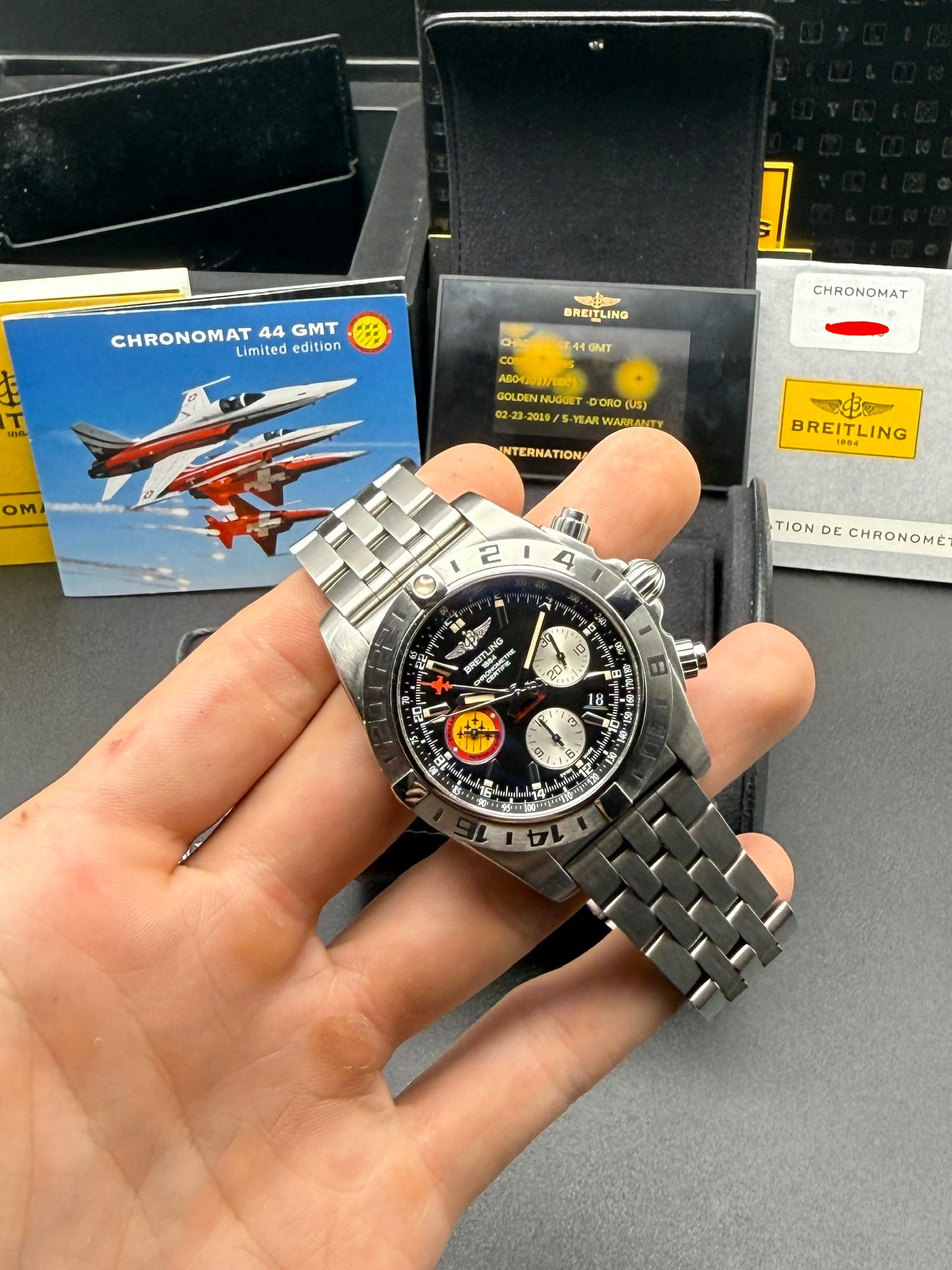 Breitling Chronomat GMT AB04203JBD29 2019 Box and Papers