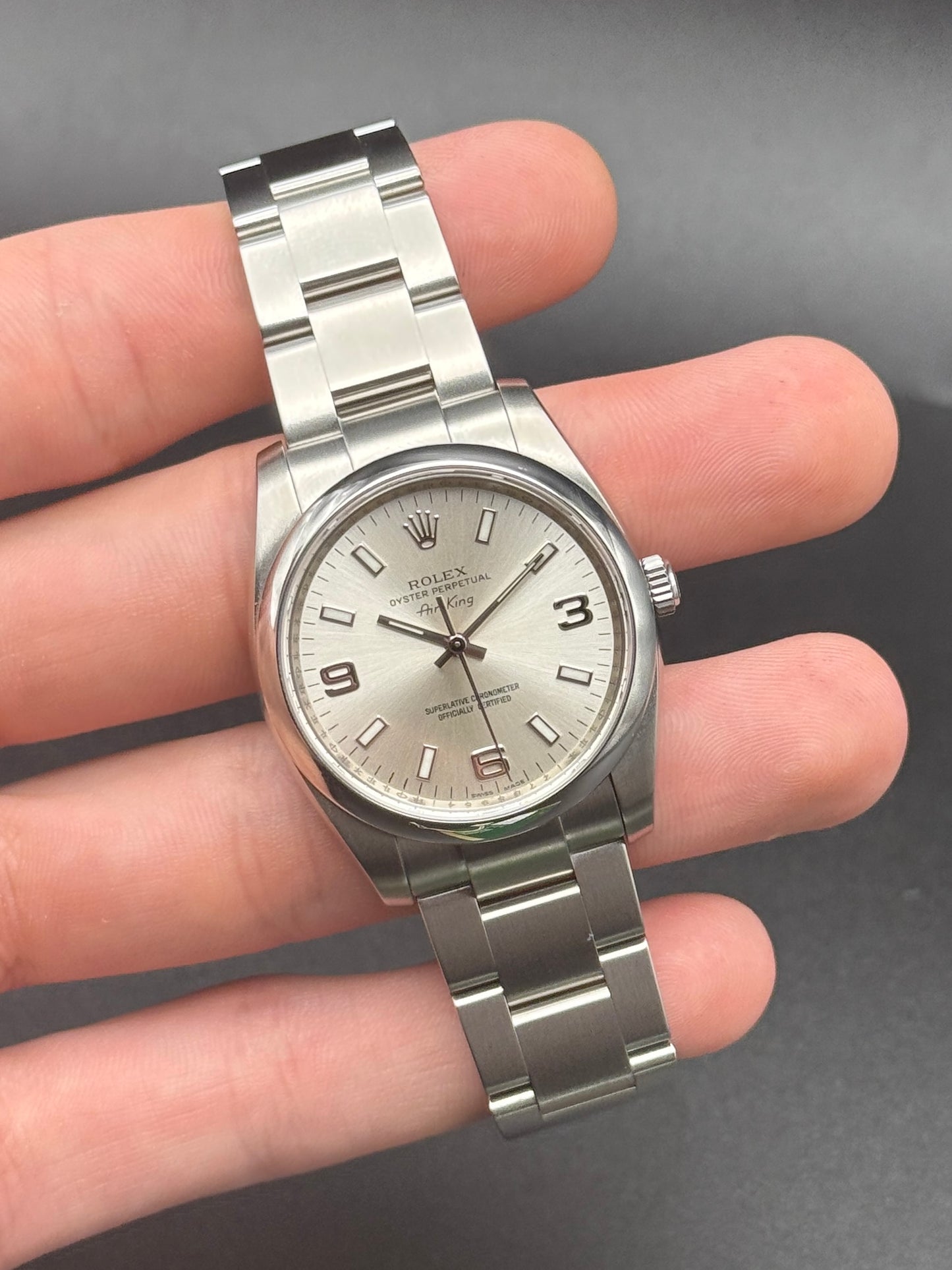 Rolex Oyster Perpetual 114200 Watch and Card