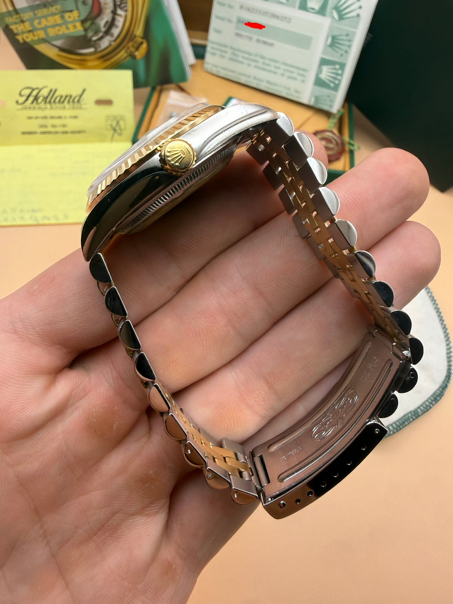 Rolex DateJust 16233 P Serial Box and Papers