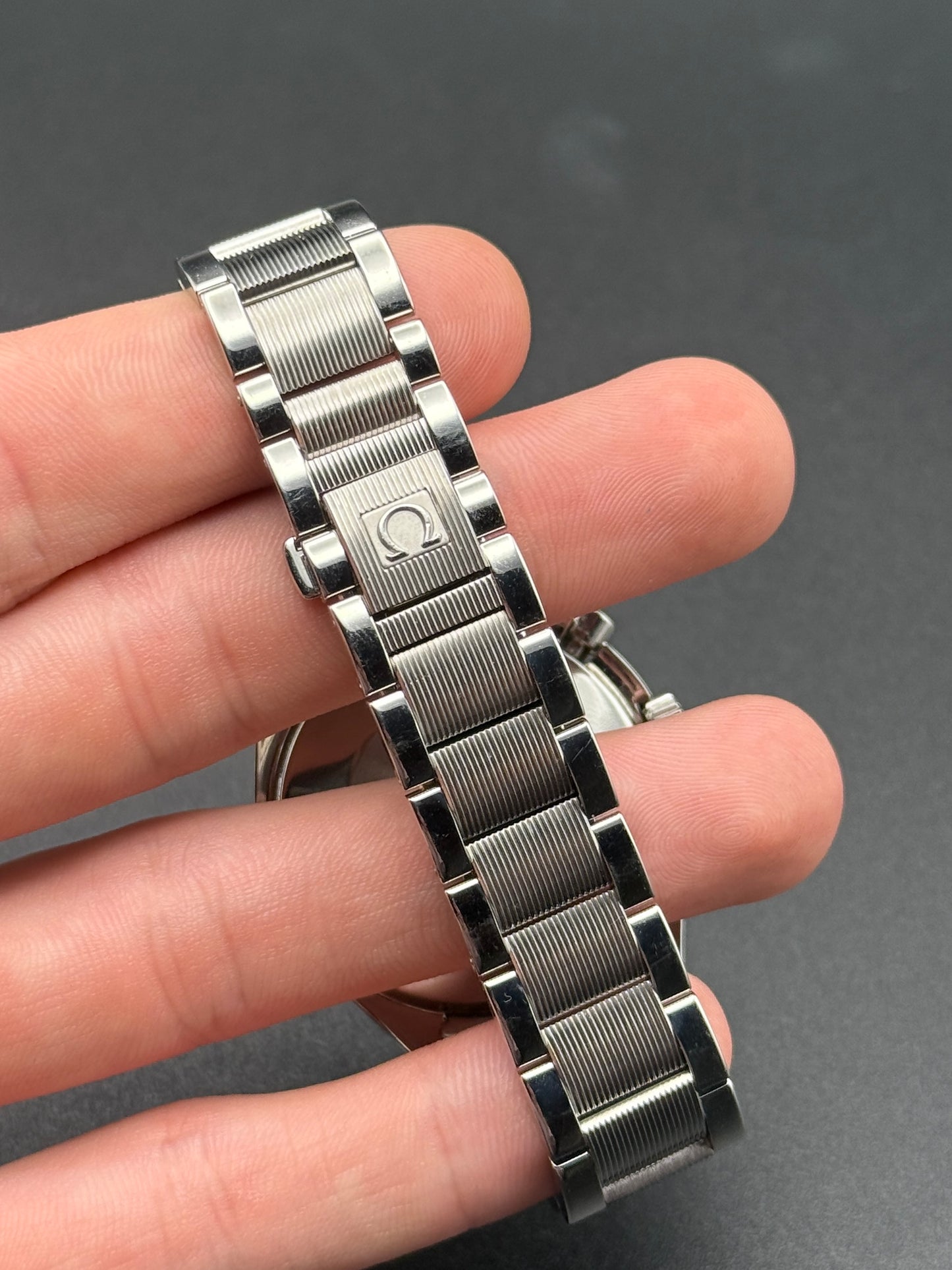 Omega Speedmaster 39mm Factory Diamond Bezel MOP Dial Watch Only