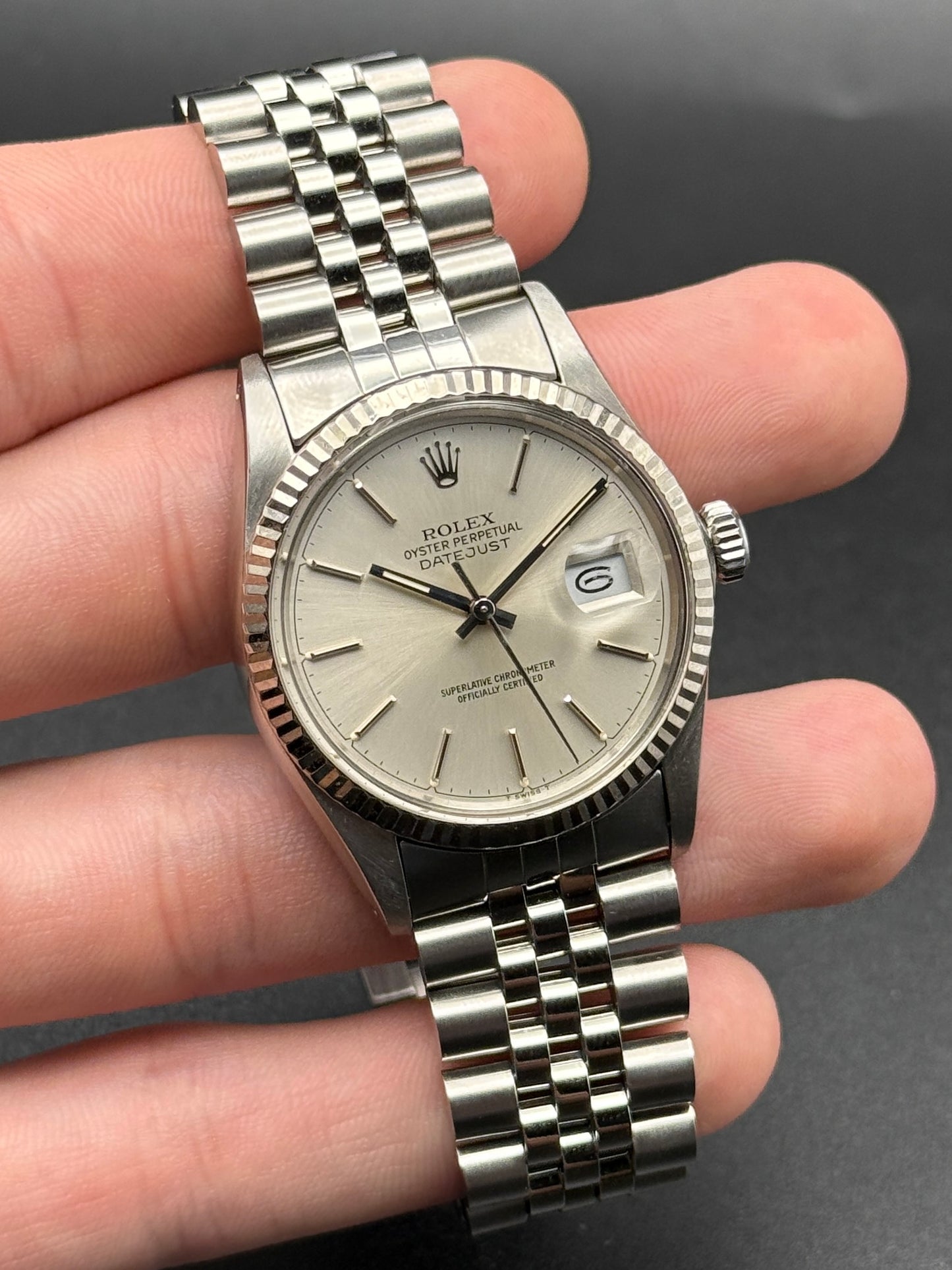 Rolex DateJust 16014 Silver Dial R Serial Watch Only