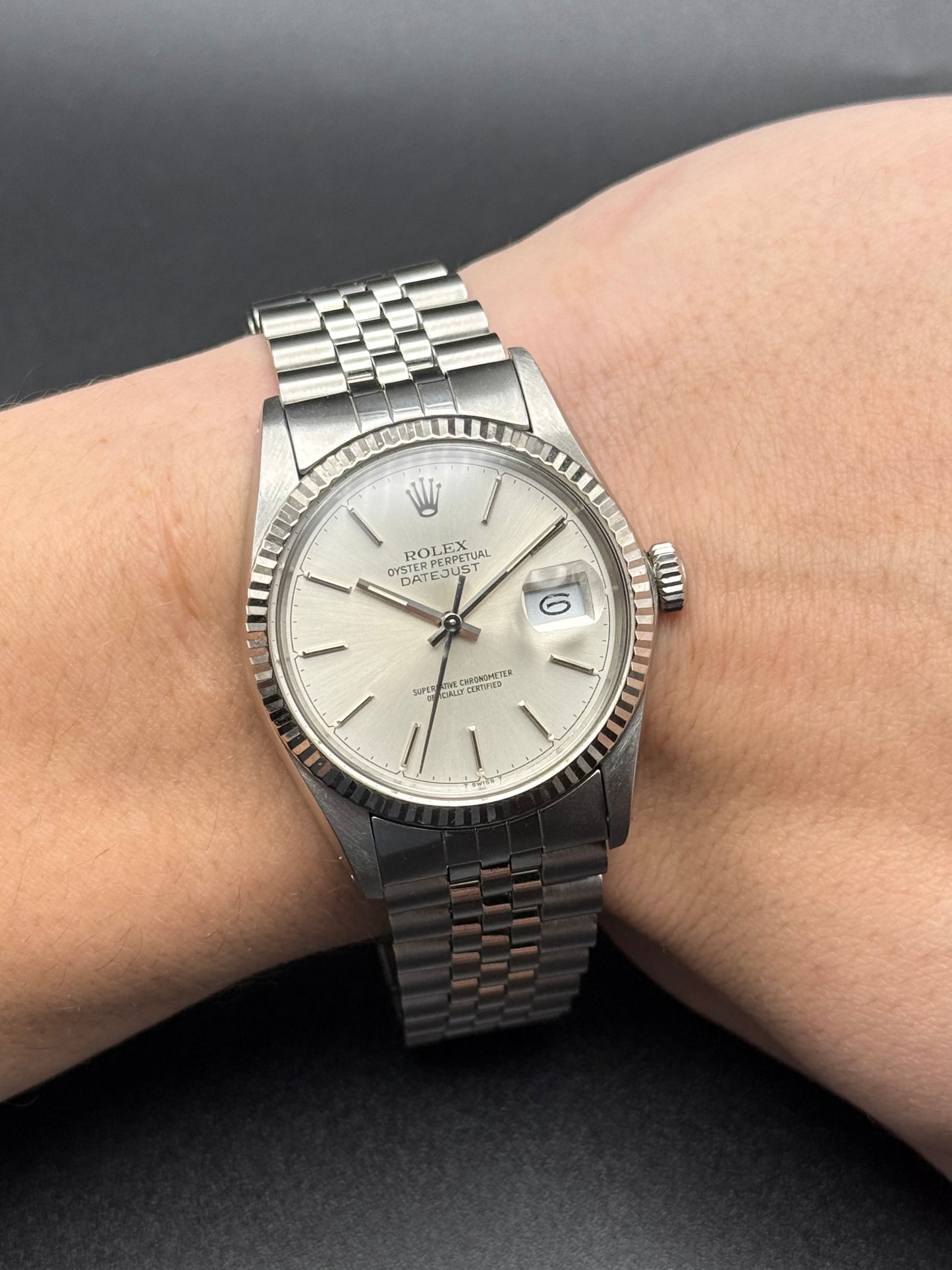 Rolex DateJust 16014 Silver Dial R Serial Watch Only