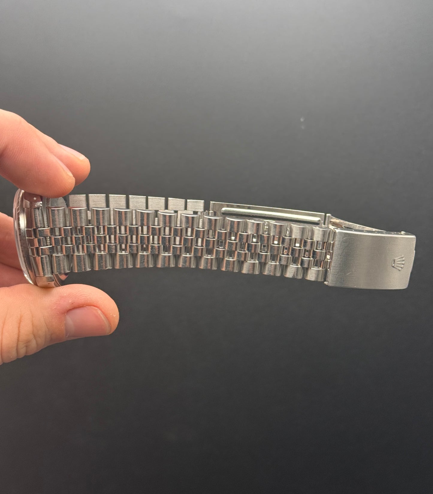 Rolex DateJust 16220 Silver Index E Serial Watch Only