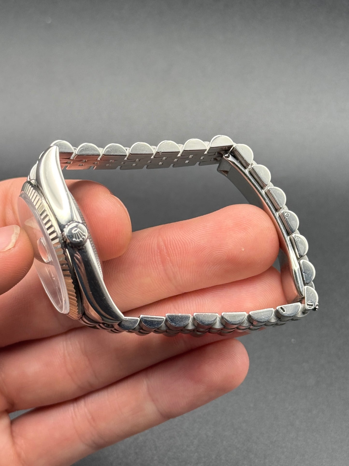 Rolex DateJust 116234 White Roman Super Jubilee D Serial Watch Only