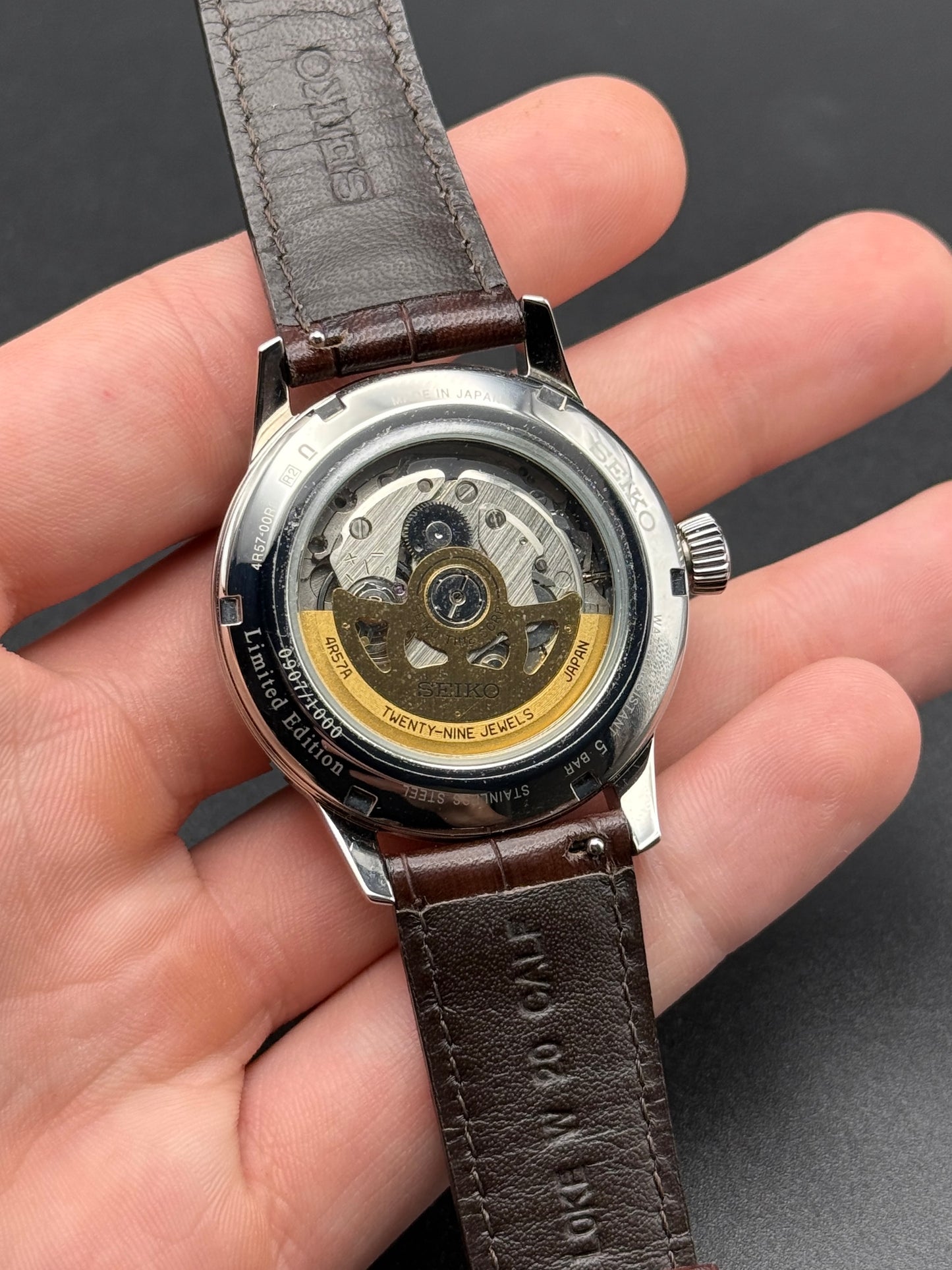 Seiko Presage Irish Coffee SSA401J1 Box and Card