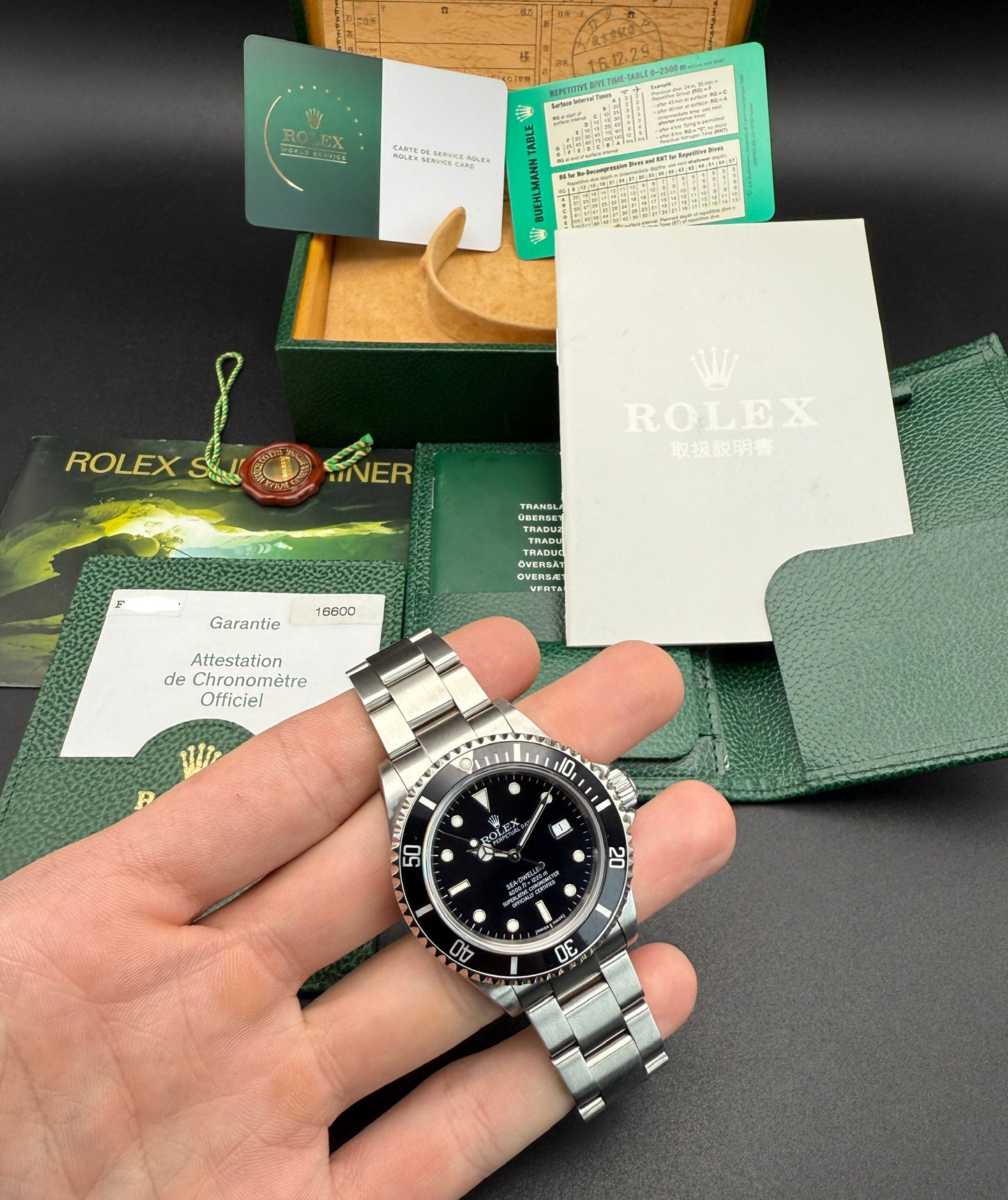 Rolex Sea Dweller 16600T F Serial Box and Papers 2025 RSC