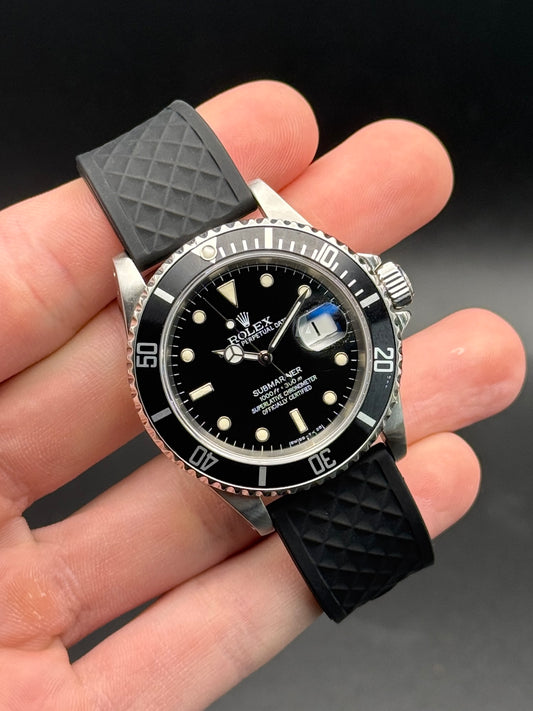 Rolex Submariner Date 16610 U Serial Tritinova on Strap Watch Only