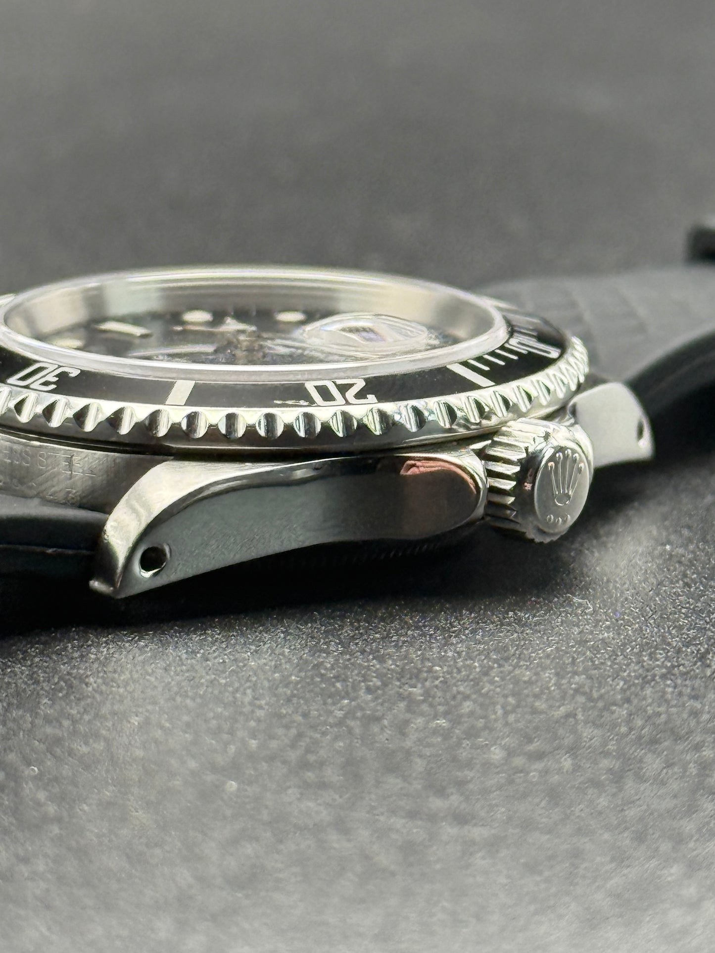 Rolex Submariner Date 16610 U Serial Tritinova on Strap Watch Only