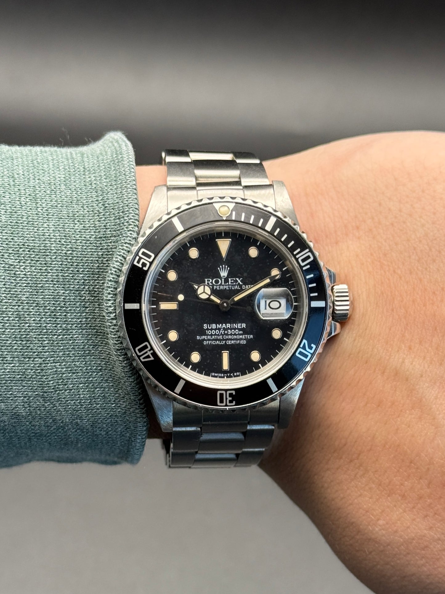 Rolex Submariner Date 168000 R Serial Watch Only
