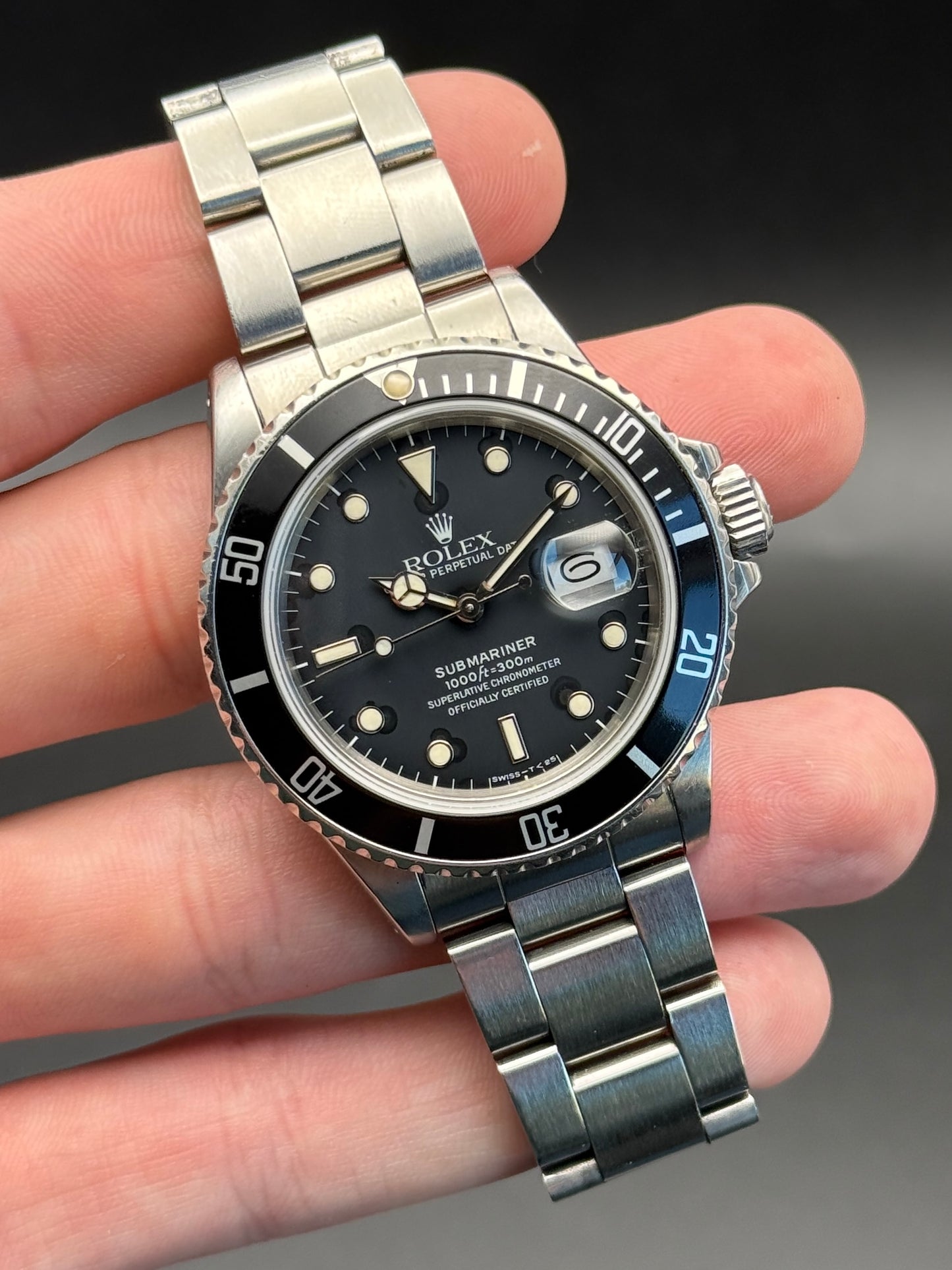 Rolex Submariner Date 168000 R Serial Watch Only