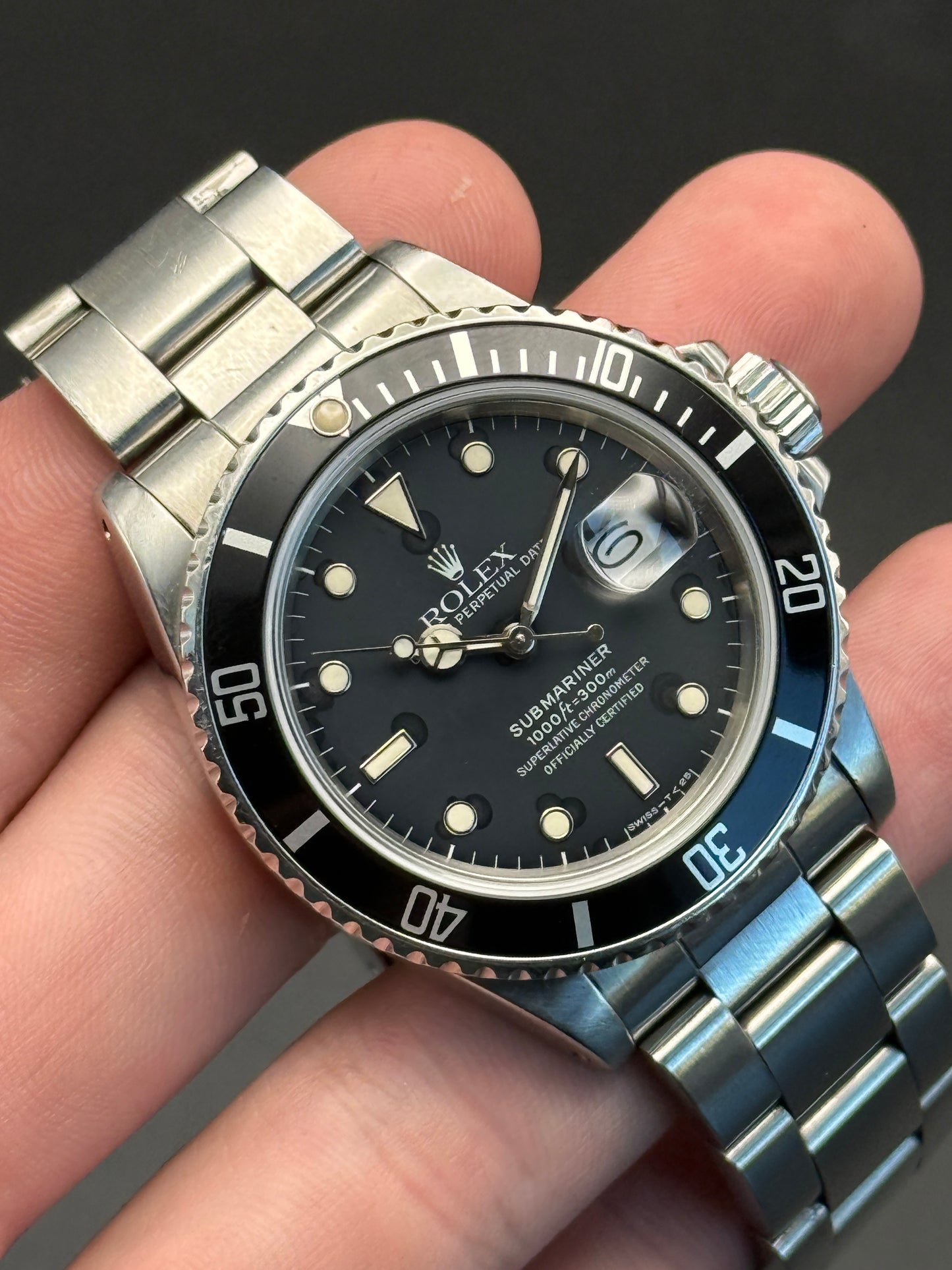 Rolex Submariner Date 168000 R Serial Watch Only