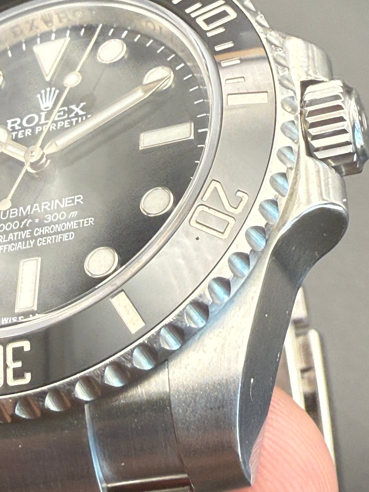Rolex Submariner No Date 114060 2015 Watch and Card