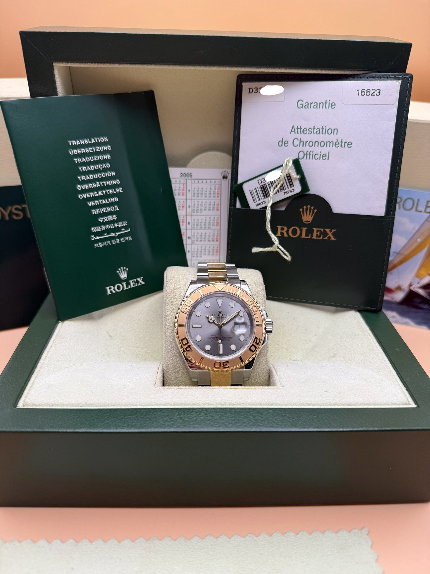 Rolex Yacht Master 40 16623 D Serial Box and Papers