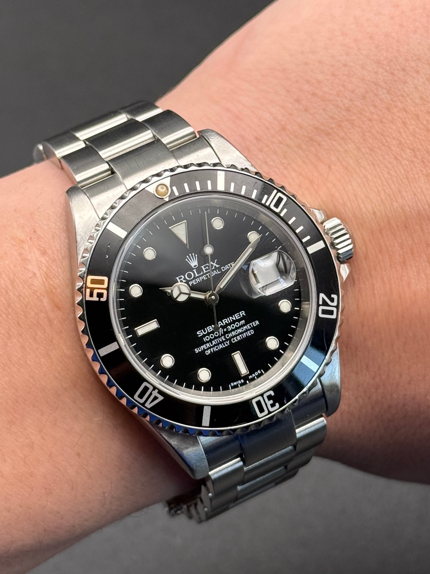 Rolex Submariner Date 16610T F Serial Freshly Serviced
